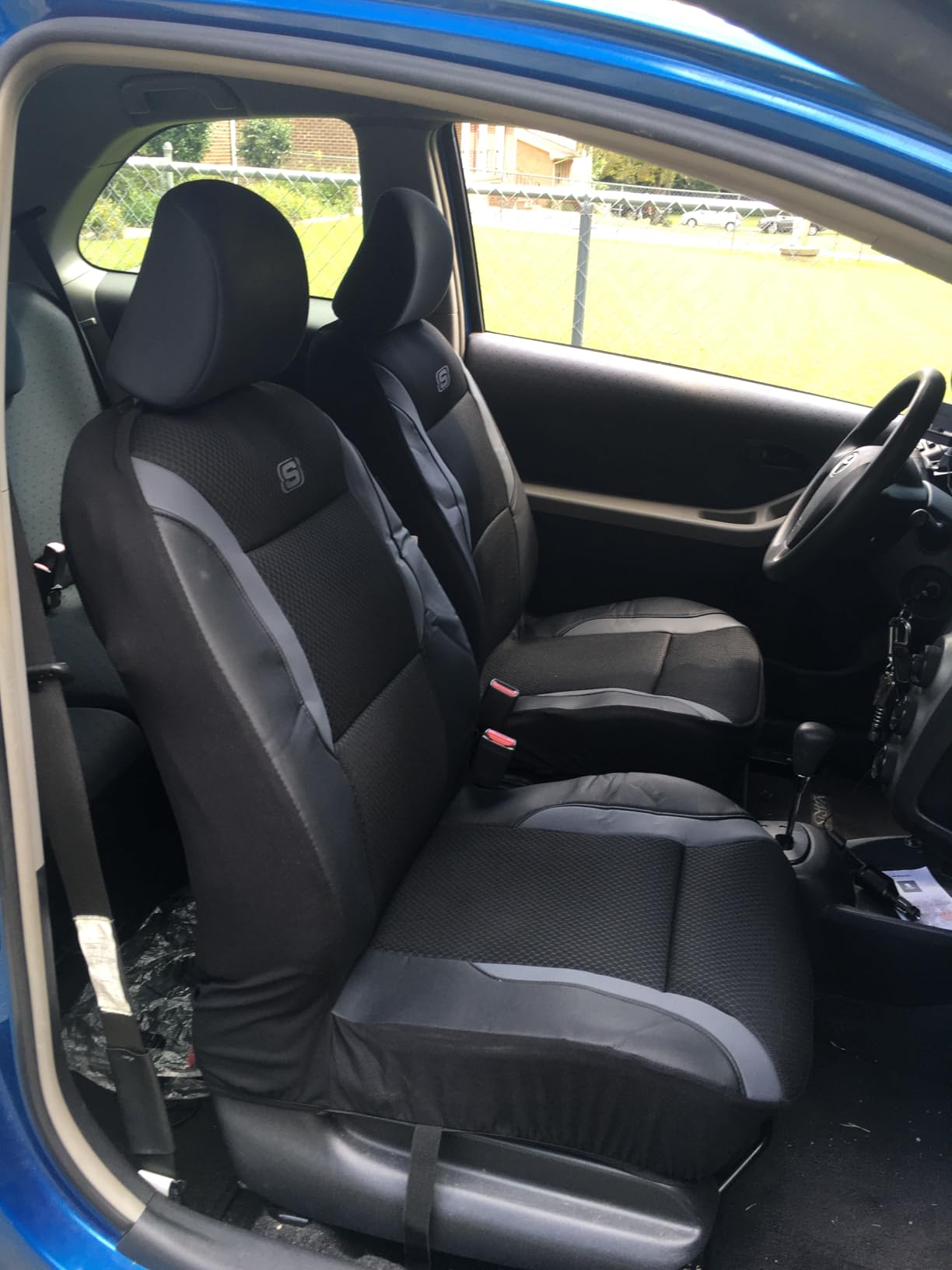 Skechers Memory Foam Seat Covers, Air Cool Mesh Thick Car Seat Covers, Car Seat Covers Front Seats Airbag Compatible, Universal Automotive Comfort for Most Cars, Vans, Trucks, SUV, Black customer photo 2