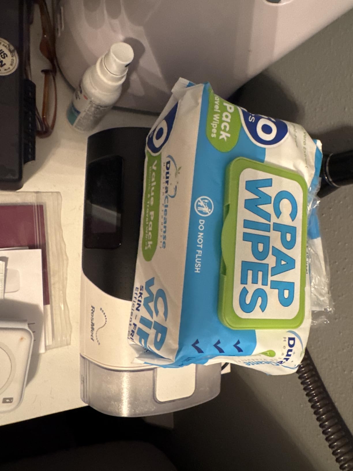 CPAP Wipes - XL and Moist Unscented CPAP Cleaner - 300 Ct + 12 | Extra Moist, XL, Lint-Free, Alcohol-Free CPAP Cleaning Wipes for Masks, Cushions and Hoses - 2-Pack Jumbo Supply customer photo 1