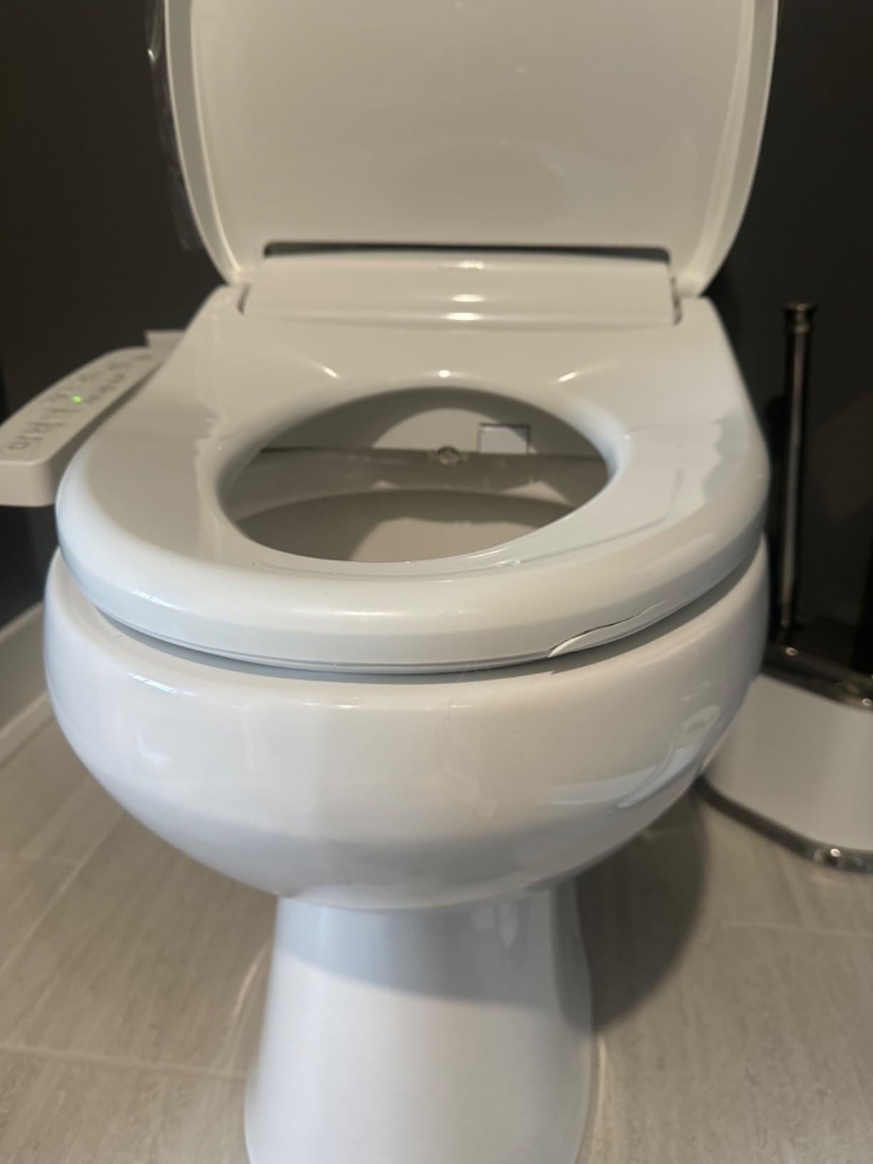 Kohler PureWash E580 Elongated Bidet Toilet Seat, White, Quiet-Close Lid Prevents Slamming, Self-Cleaning Wand, Adjustable Water Pressure with Multiple Cleansing Options customer photo 1