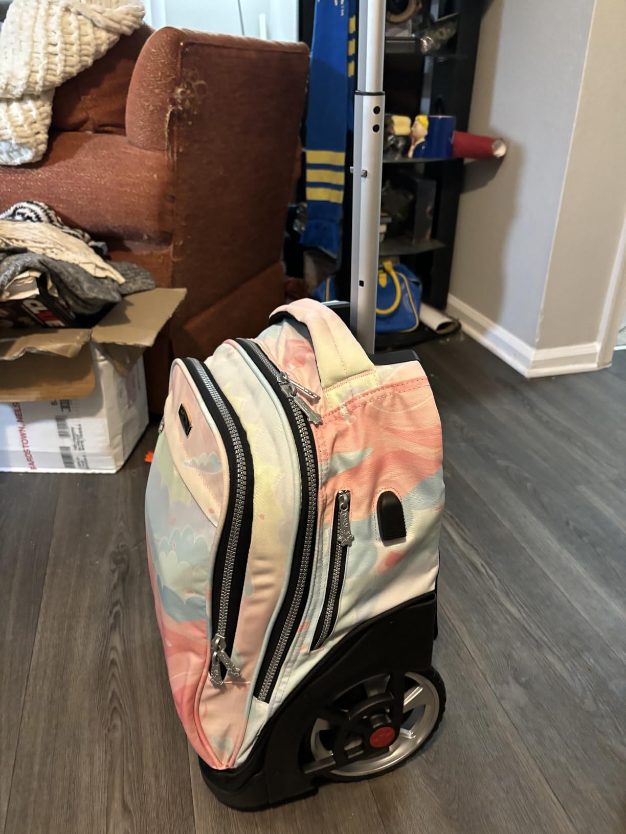 NEW TILAMI 19 Inch Rolling Backpack for School Stair-Climbing Big Wheel | Teen Boys Girls Carry-on Suitcase Large Organizer Compartment 15.6 Laptop Sleeve Adjustable Handle Roller Travel Bag College customer photo 2