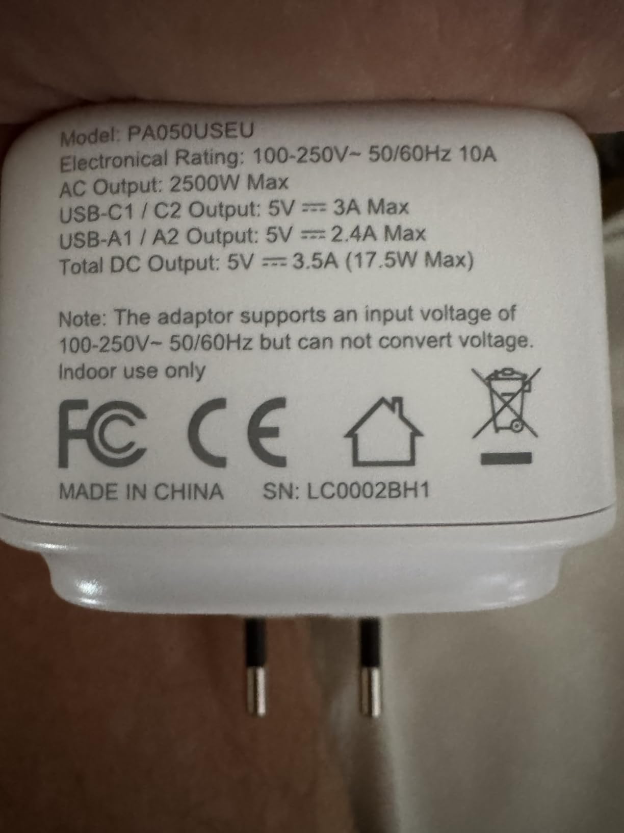 LENCENT European Travel Plug Adapter US to Europe Type-C Foldable Plug | with 4 Outlets 4 USB Ports (2 USB C), Power Adaptor for USA to EU Euro Iceland Spain Italy France Germany Greece Portugal customer photo 2