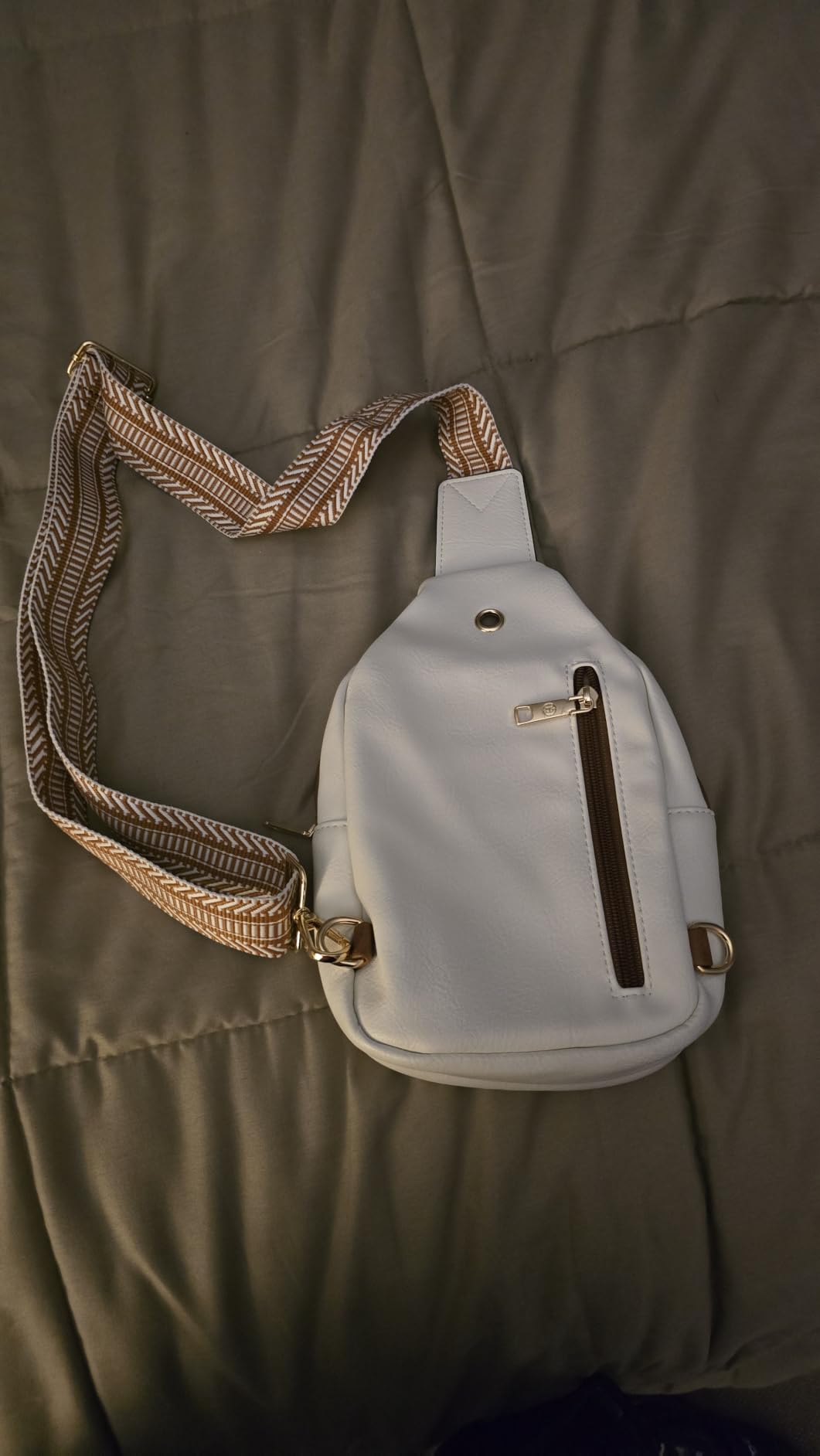 BOSTANTEN Sling Bag for Women Leather Crossbody Bags Fanny Pack Chest Bag for Travel customer photo 1