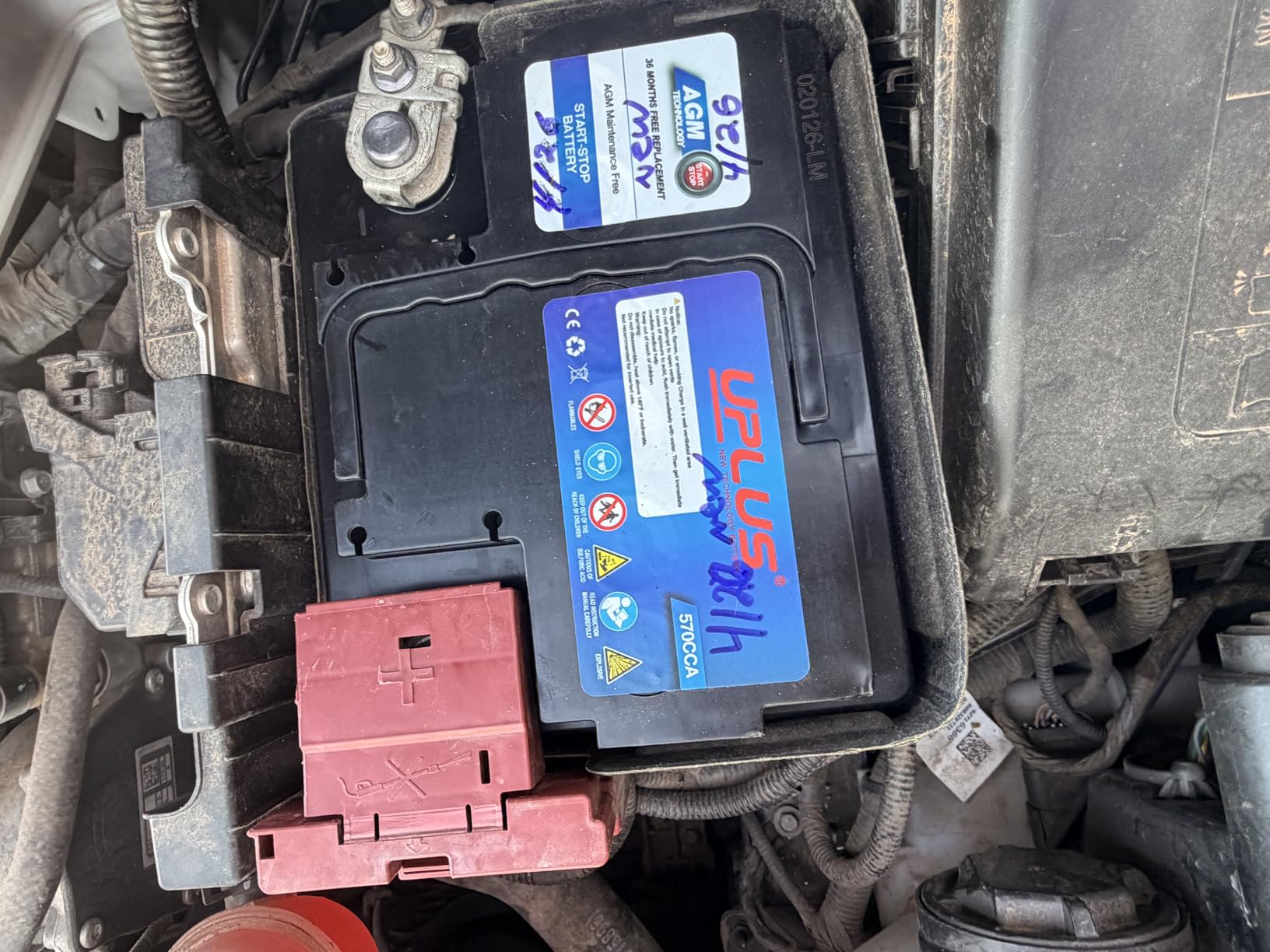 UPLUS BCI Group 48 Car Battery, AGM-L70-M 12V 70Ah 760CCA 120RC AGM H6 | L3 Maintenance Free Premium Start and Stop Automotive Batteries customer photo 2