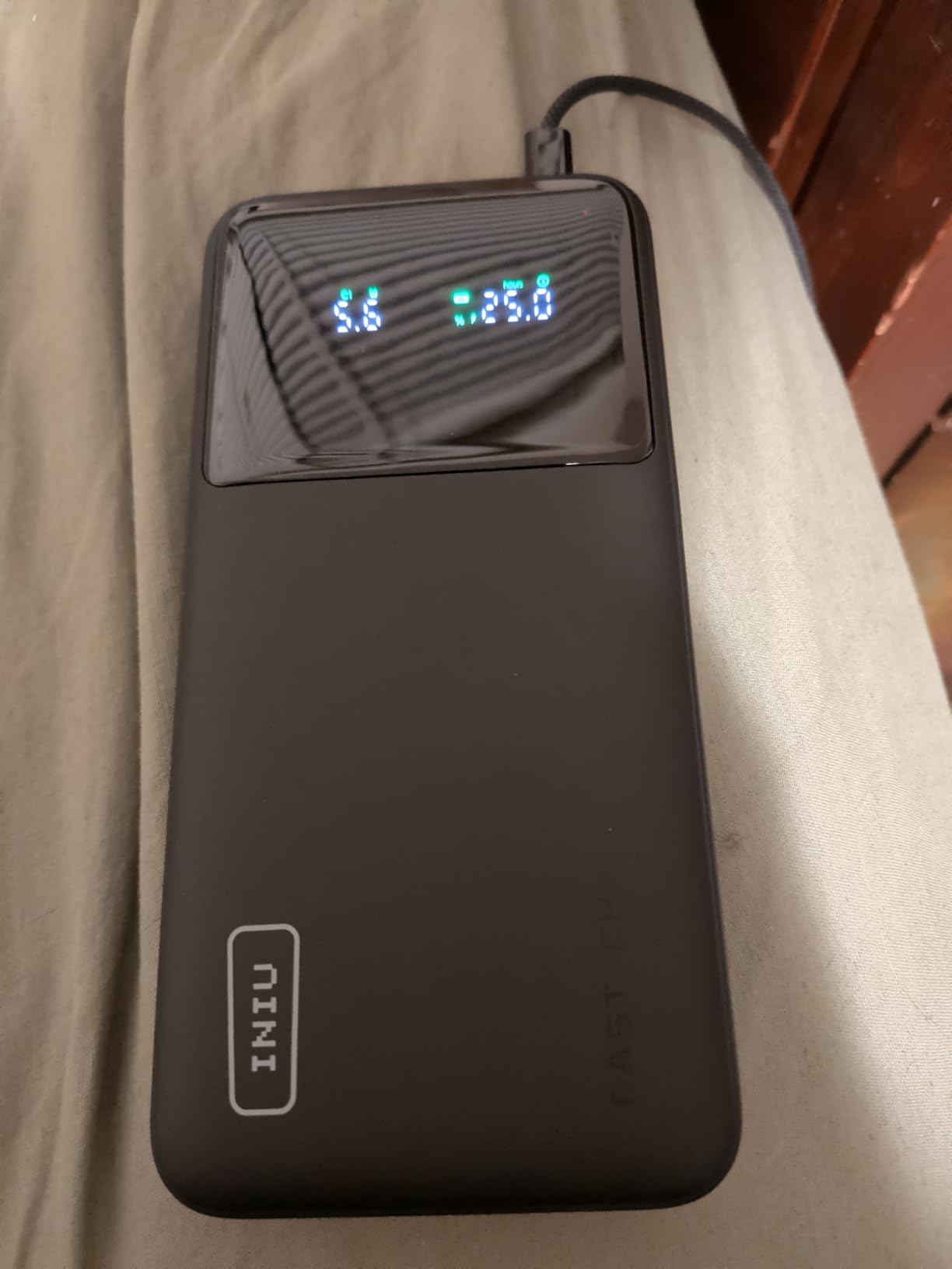 INIU Laptop Power Bank, Compact 27000mAh 140W Fast Charging Battery Pack | Smart LED Display, 3-Output Fast Charging, Flight-Safe, Portable Charger for MacBook Pro, Dell, Steam Deck, iPhone, iPad etc customer photo 1