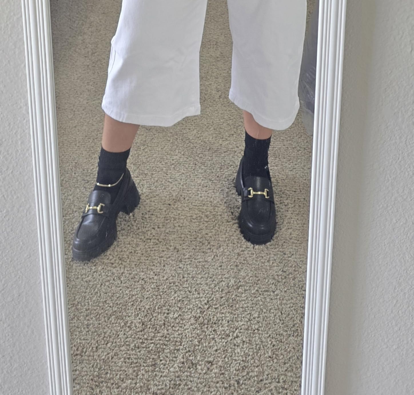 Women's Platform Chunky Loafers | Dressy Business Casual Fashion Outfit Loafer Shoes customer photo 1
