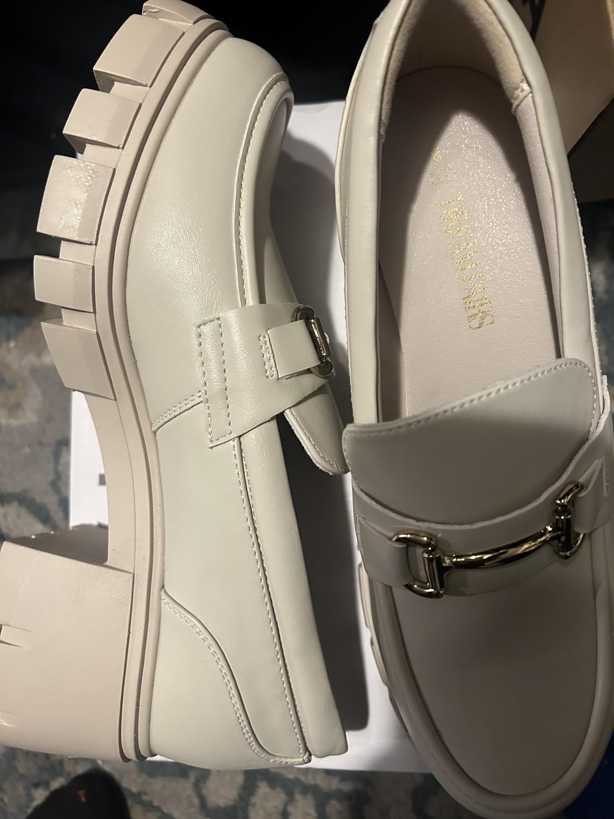 Women's Platform Chunky Loafers | Dressy Business Casual Fashion Outfit Loafer Shoes customer photo 2