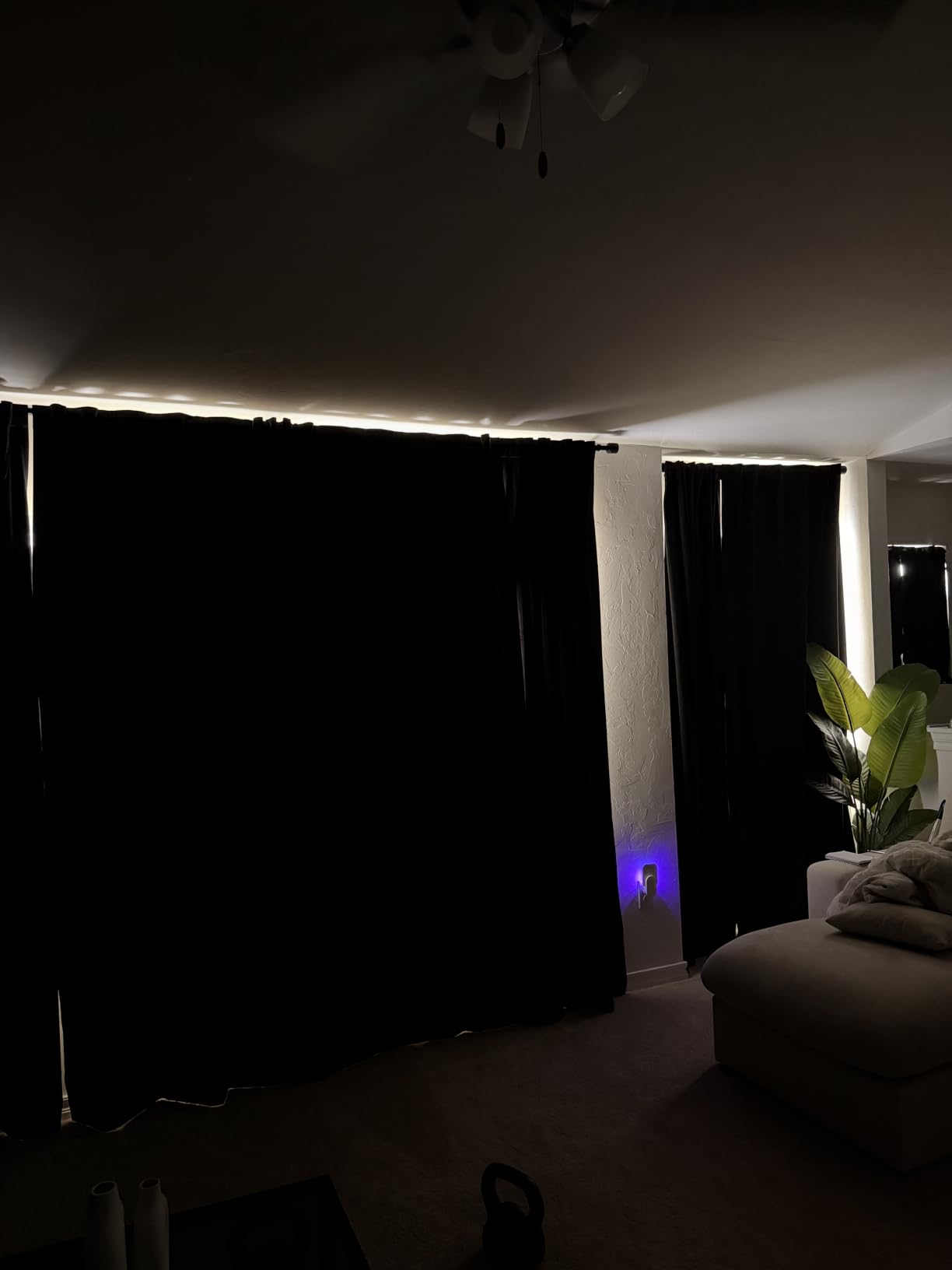 Joydeco 100% Blackout Curtains Velvet Black Out Curtain 84 Inch Drapes | for Bedroom Living Room, Heat and Light Blocking, Thermal Insulated Luxury Heavy Duty Curtain 2 Panels Back Tab&Rod Pocket customer photo 1