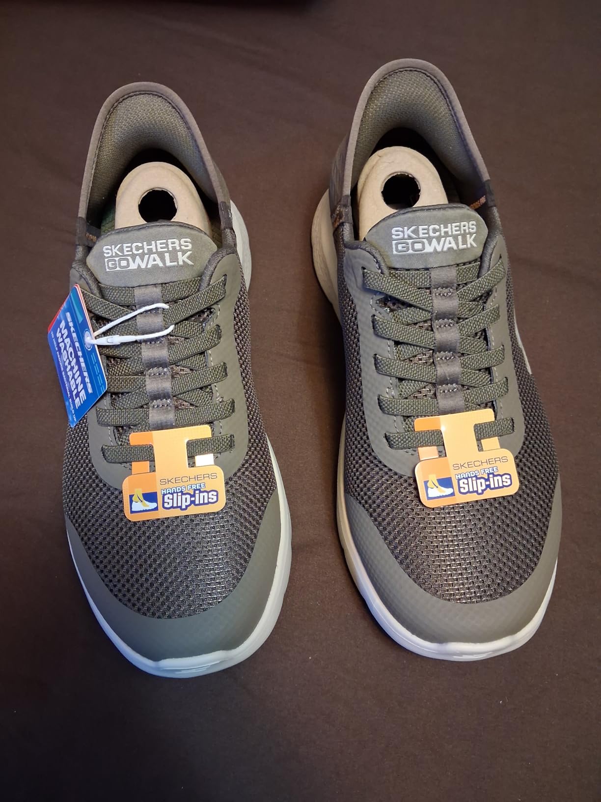 Skechers Men's Slip-Ins: Go Walk Flex Hands Up | Hands Free Slip-Ins, Air-Cooled Memory Foam Insole, ULTRA GO Cushioning, Flex Pillars, Machine Washable customer photo 1