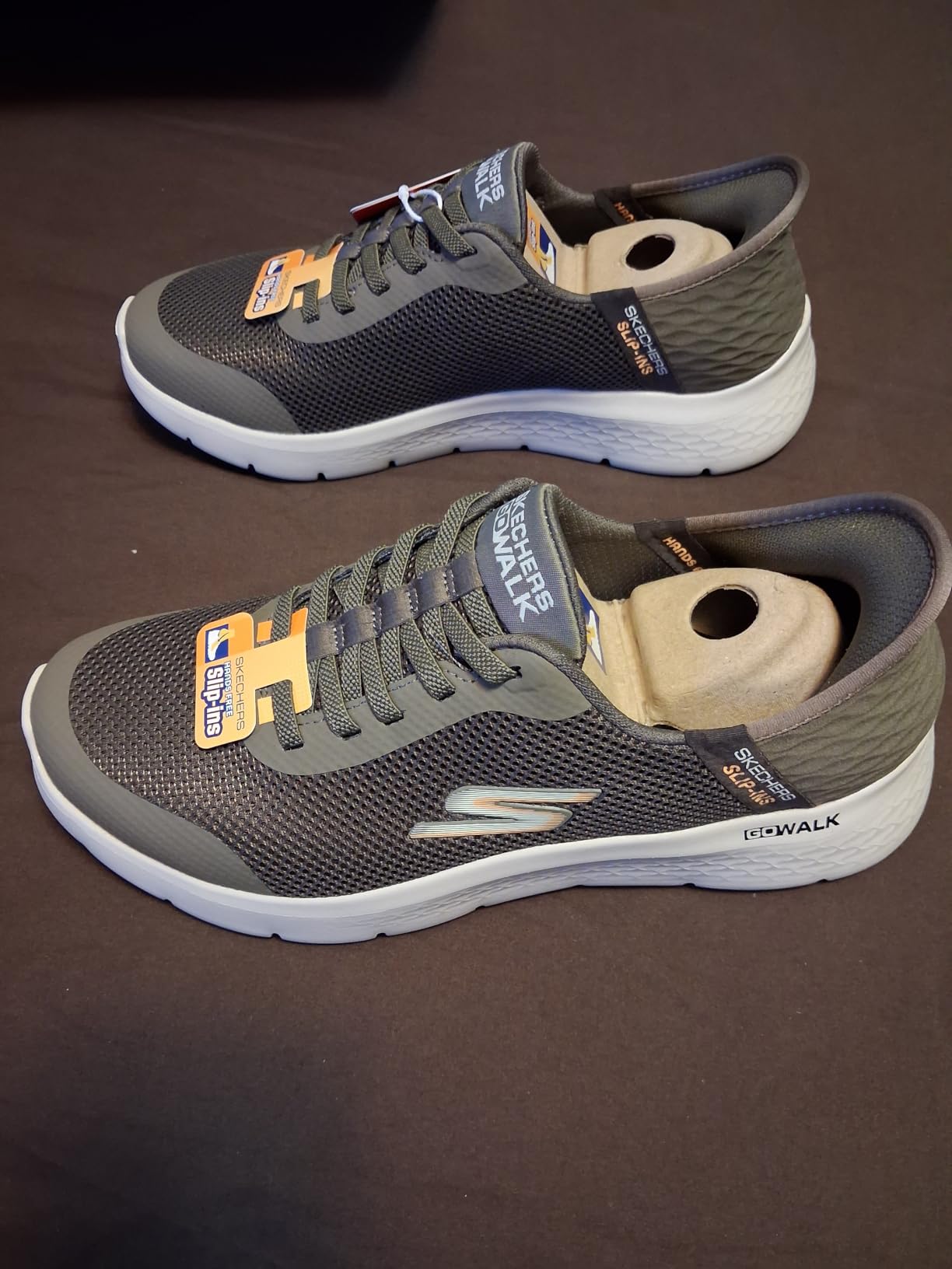 Skechers Men's Slip-Ins: Go Walk Flex Hands Up | Hands Free Slip-Ins, Air-Cooled Memory Foam Insole, ULTRA GO Cushioning, Flex Pillars, Machine Washable customer photo 2
