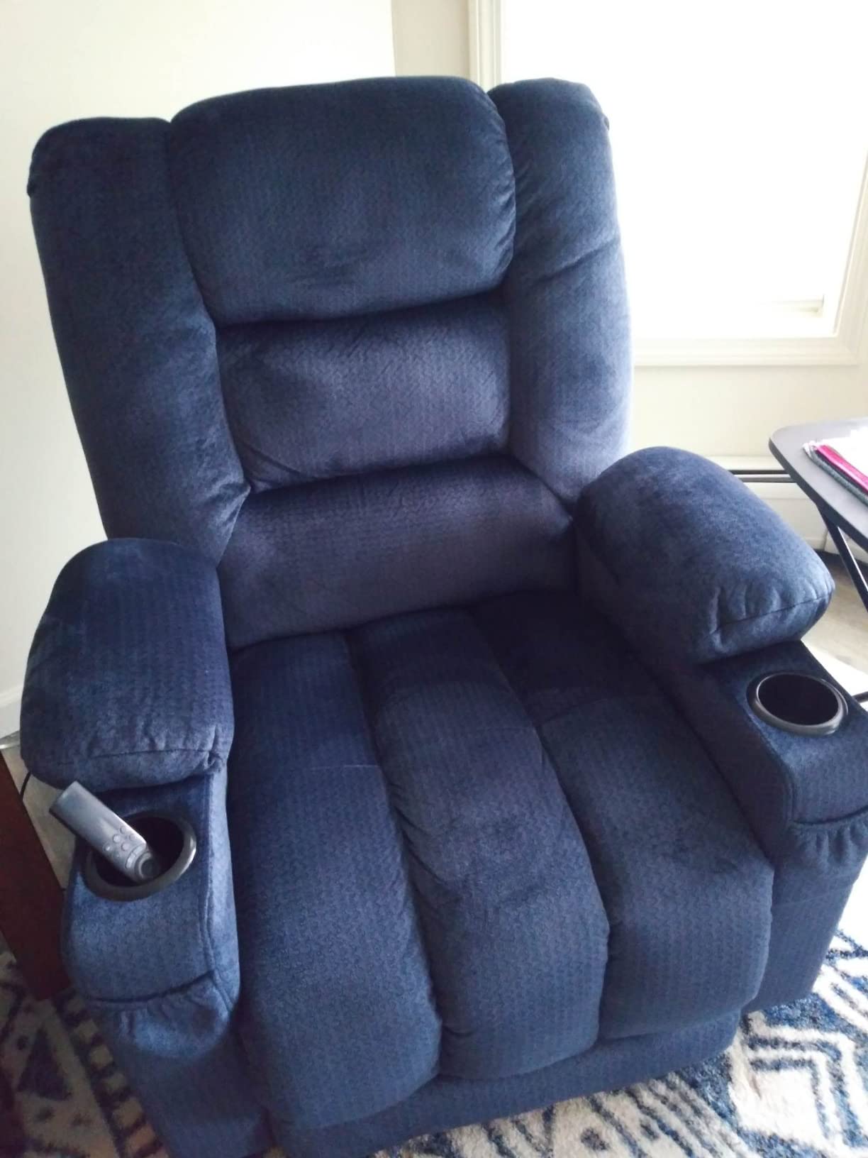 MCombo Recliner Chair with Heat and Massage for Living Room PR670 (Grey) | 155° Zero Gravity, USB & Type-C Charging Ports, Cup Holders, FSC & OEKO Certified customer photo 2