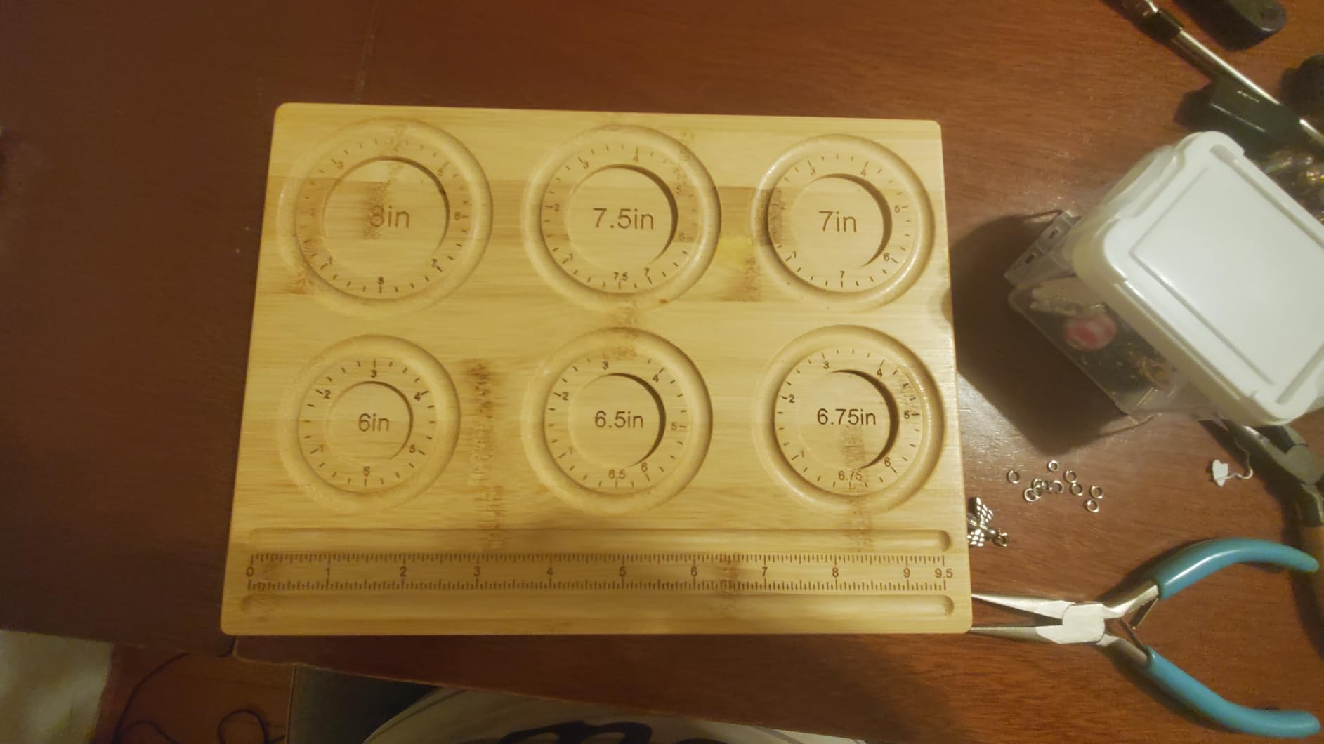 Petoysoso Bead Board for Jewelry Making, Bamboo Beading Board for Jewelry Bracelet Making, DIY Bracelet Bead Board customer photo 1