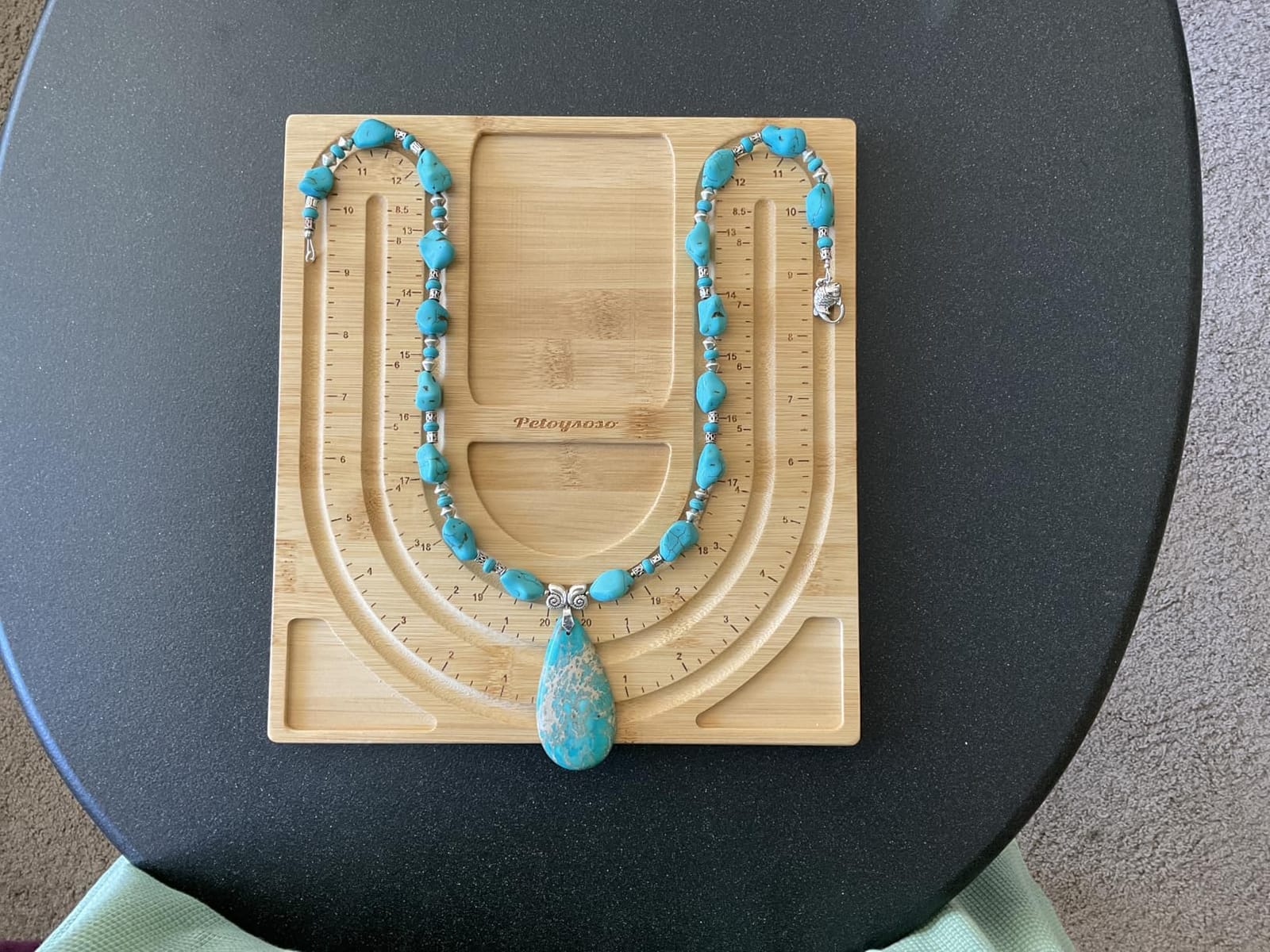 Petoysoso Bead Board for Jewelry Making, Bamboo Beading Board for Jewelry Bracelet Making, DIY Bracelet Bead Board customer photo 2