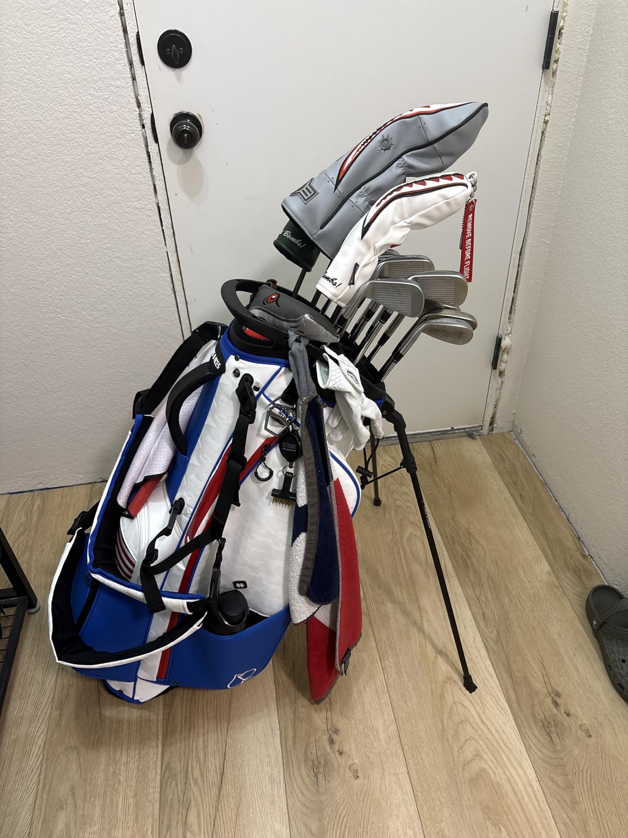 Pins & Aces Player Preferred Golf Bag - Premium Design, Lightweight Golf Bag with Stand - Velvet-Lined 5-Way Club Divider System customer photo 2