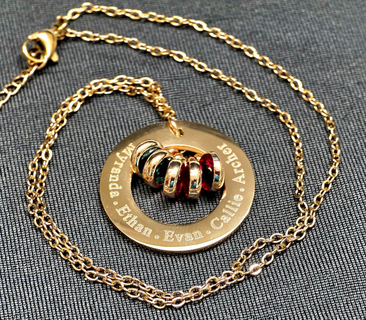 Birthstone Necklace for Mom, Women, Mothers Day Gift, Personalized Jewelry customer photo 2