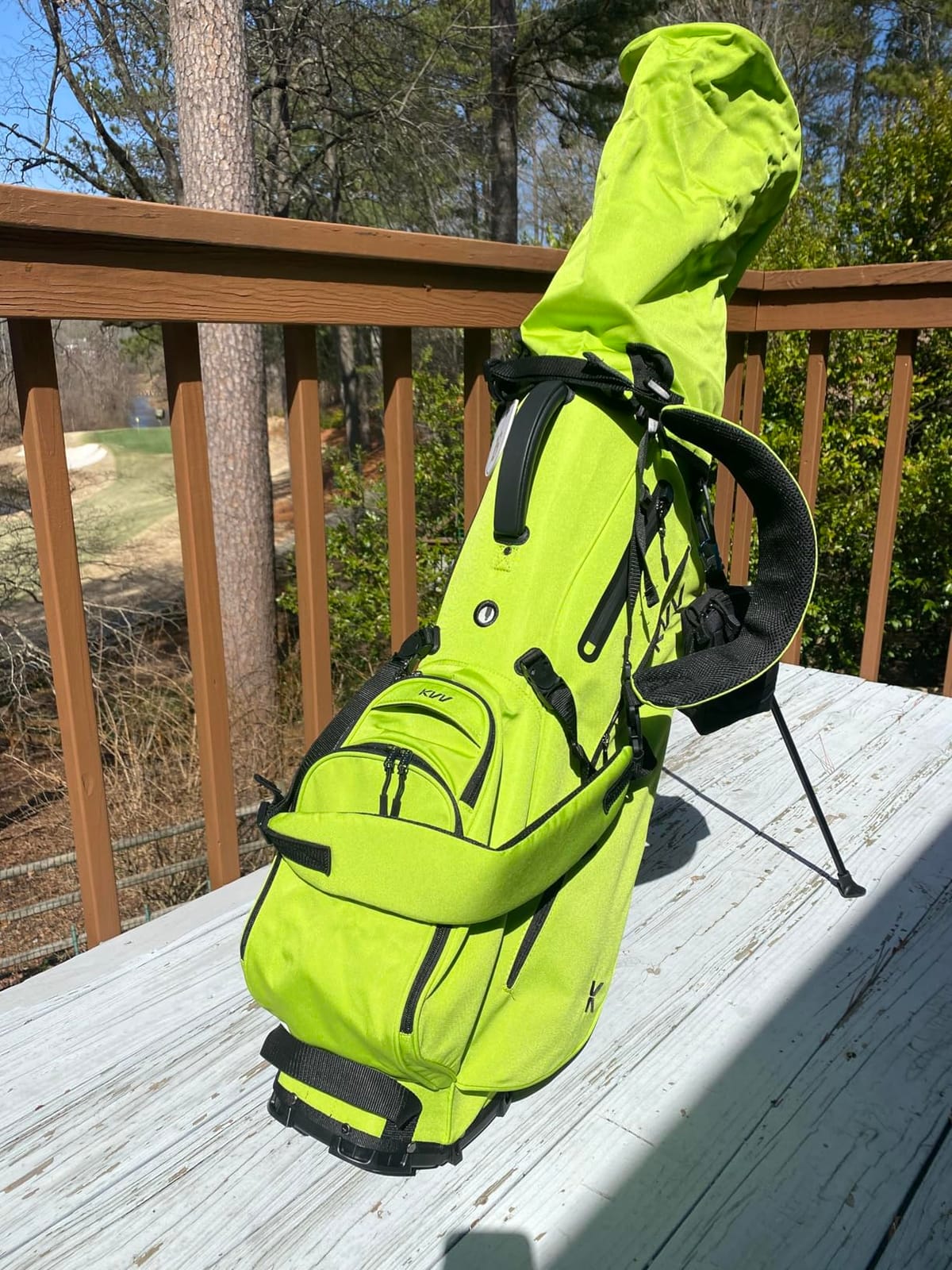 KVV Lightweight Golf Stand Bag with 7 Way Full-Length Dividers, 5 Zippered Pockets, Automatically Adjustable Dual Straps,Elegant Design customer photo 1