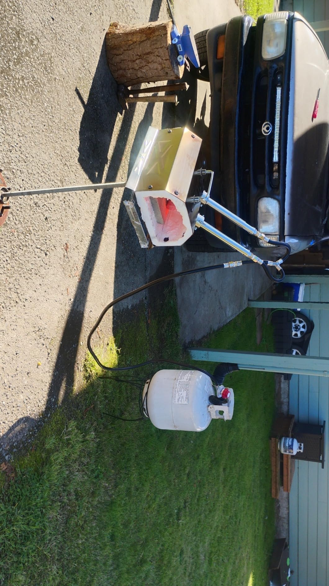 Nelyrho 1 Burner Propane Blacksmith Forge Kit | 2600°F High Temperature, Stainless Steel, Portable Design, Blacksmithing, Knife Making & Metalworking customer photo 1