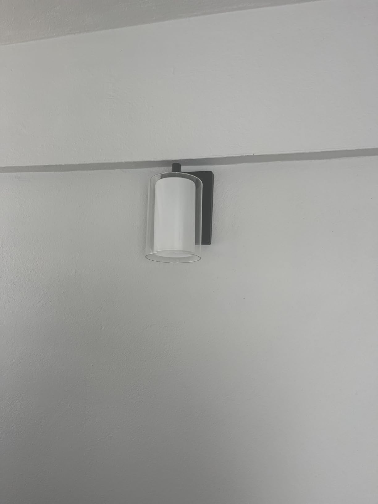 Kalium Wall Sconces Set of Two, Modern Matte Black Vanity Wall Lights | Double Clear Glass Shades With E26 Base, Farmhouse Wall Lights For Bathroom, Bedroom, Living Room, Mirror And Hallway. customer photo 2