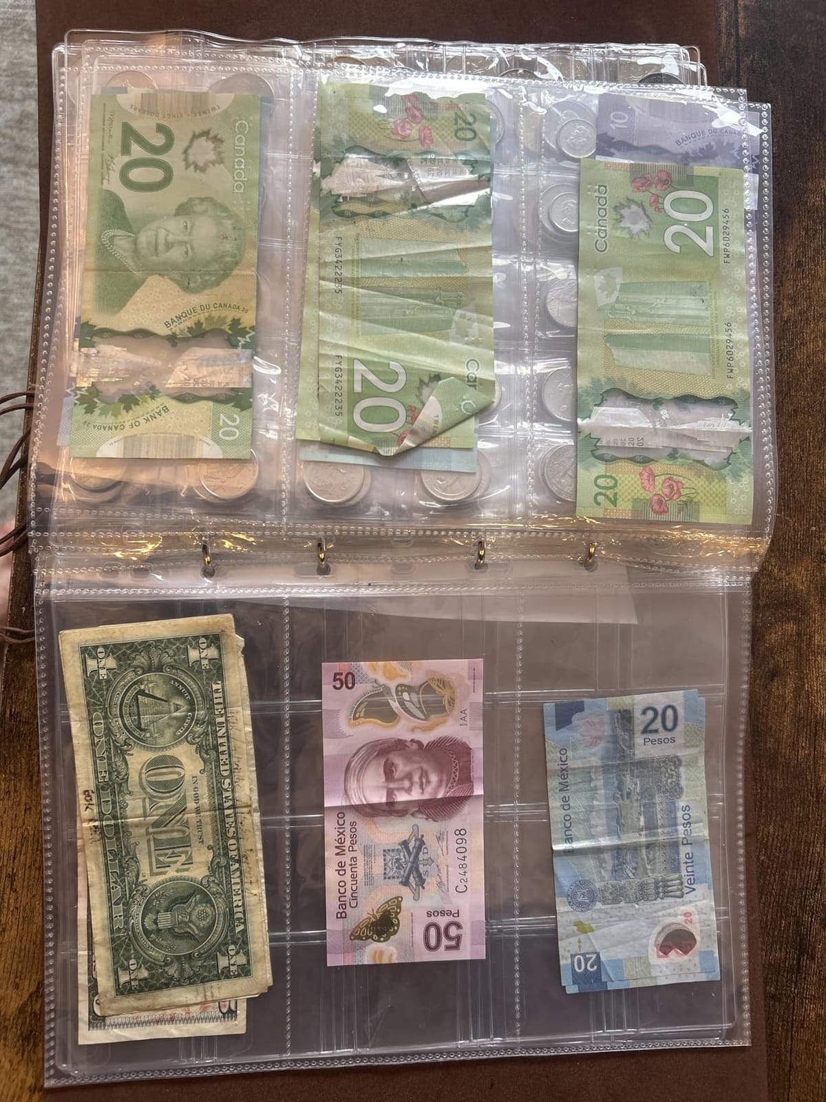 Coin Collection Book for Collectors 386 Coin Pockets & 12 Paper Money Sleeves | Coin Collection Holder Leather Coin Album Binder Coin Collection Storage Organizer Display Case for Foreign Coins and Currency customer photo 1