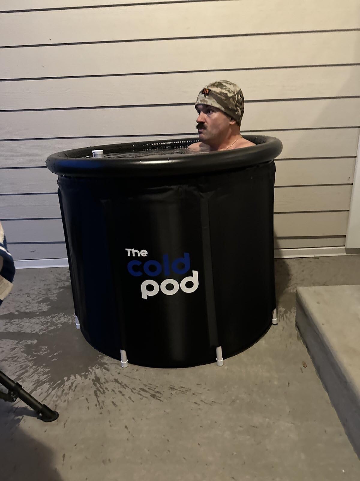 The Cold Pod Ice Bath Tub for Athletes with Cover: 88 Gallons Cold Plunge Tub for Recovery, Multiple Layered Portable Ice Bath Plunge Pool customer photo 2