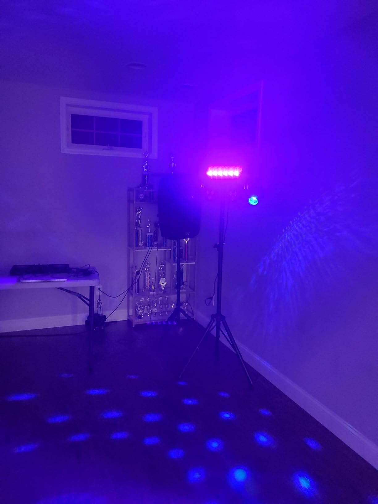 Telbum DJ Lights Package with Stand 7.5Ft, DJ Light for Parties Sound Activated, DMX & Remote Control Portable Gig Bar Lights LED Stage Lighting System for Band, Booth, Wedding, Events, Shows customer photo 2