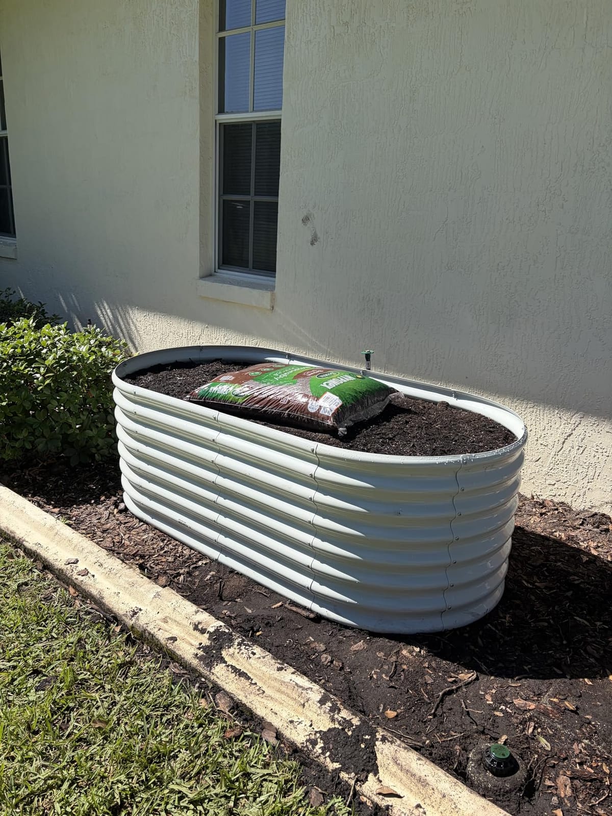 Anleolife 8x4x2ft Oval Deep Root Galvanized Raised Garden Bed, Quartz Grey customer photo 2