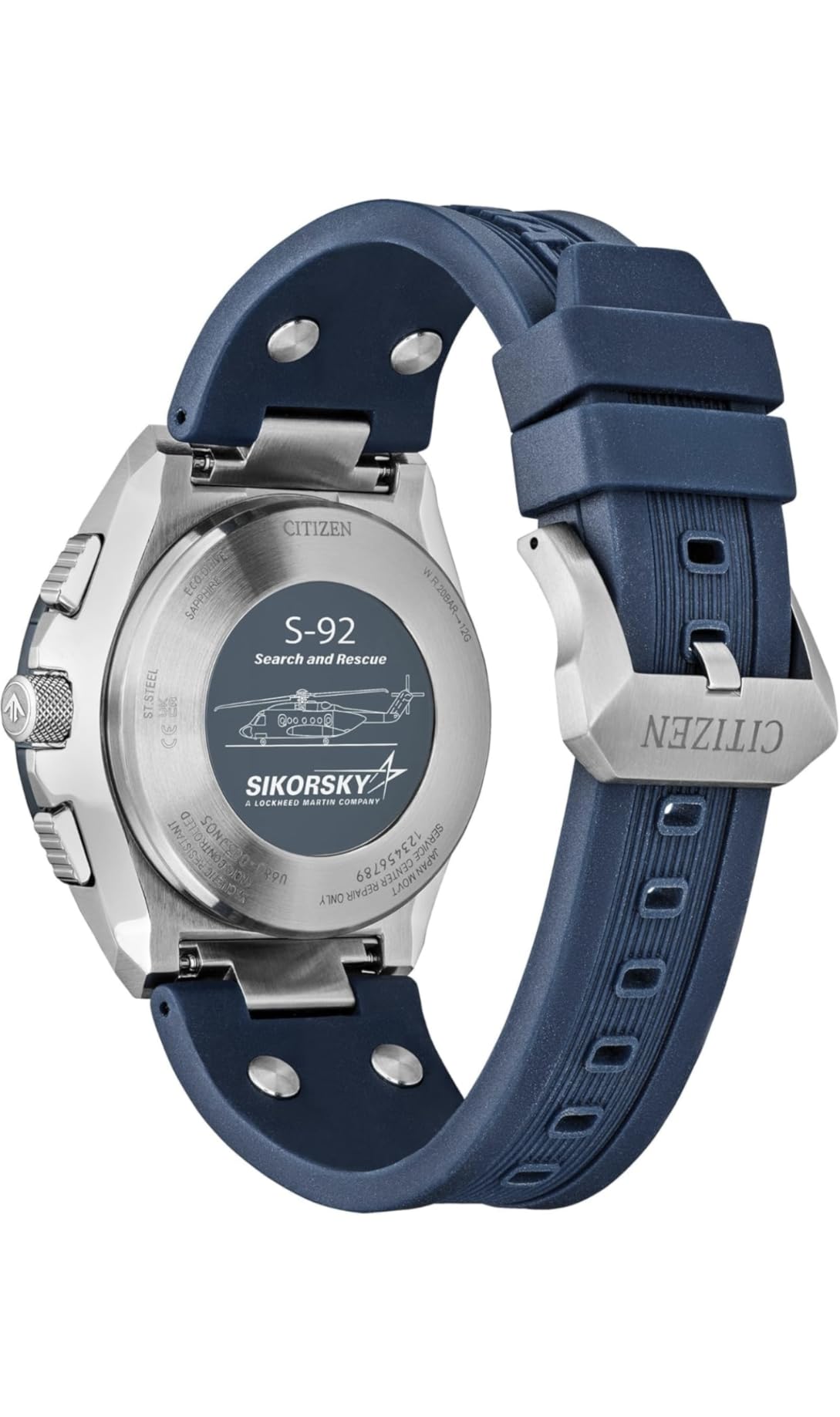 Men's Eco-Drive Promaster Skyhawk 46mm Stainless Steel JY8156-00L customer photo 2