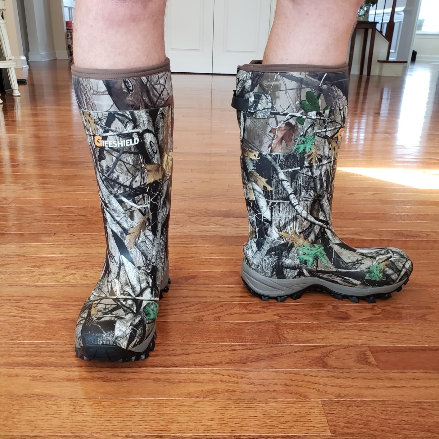 Rubber Boots for Men & Women - Ultra-Light Waterproof 6mm Neoprene Insulated Boots with Anti-Slip Sole, Warm Hunting & Rain Boots for Farming, Snow, Mud customer photo 1