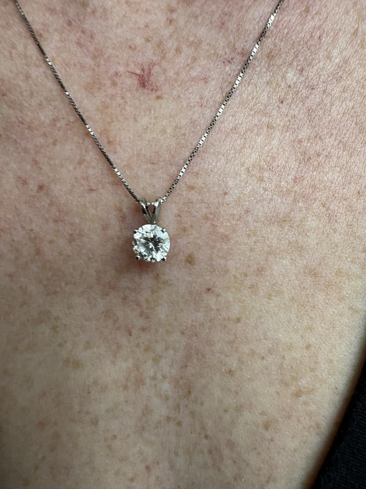 0.5 to 10 CT Lab Grown Diamond Solitaire Pendant customer photo 2