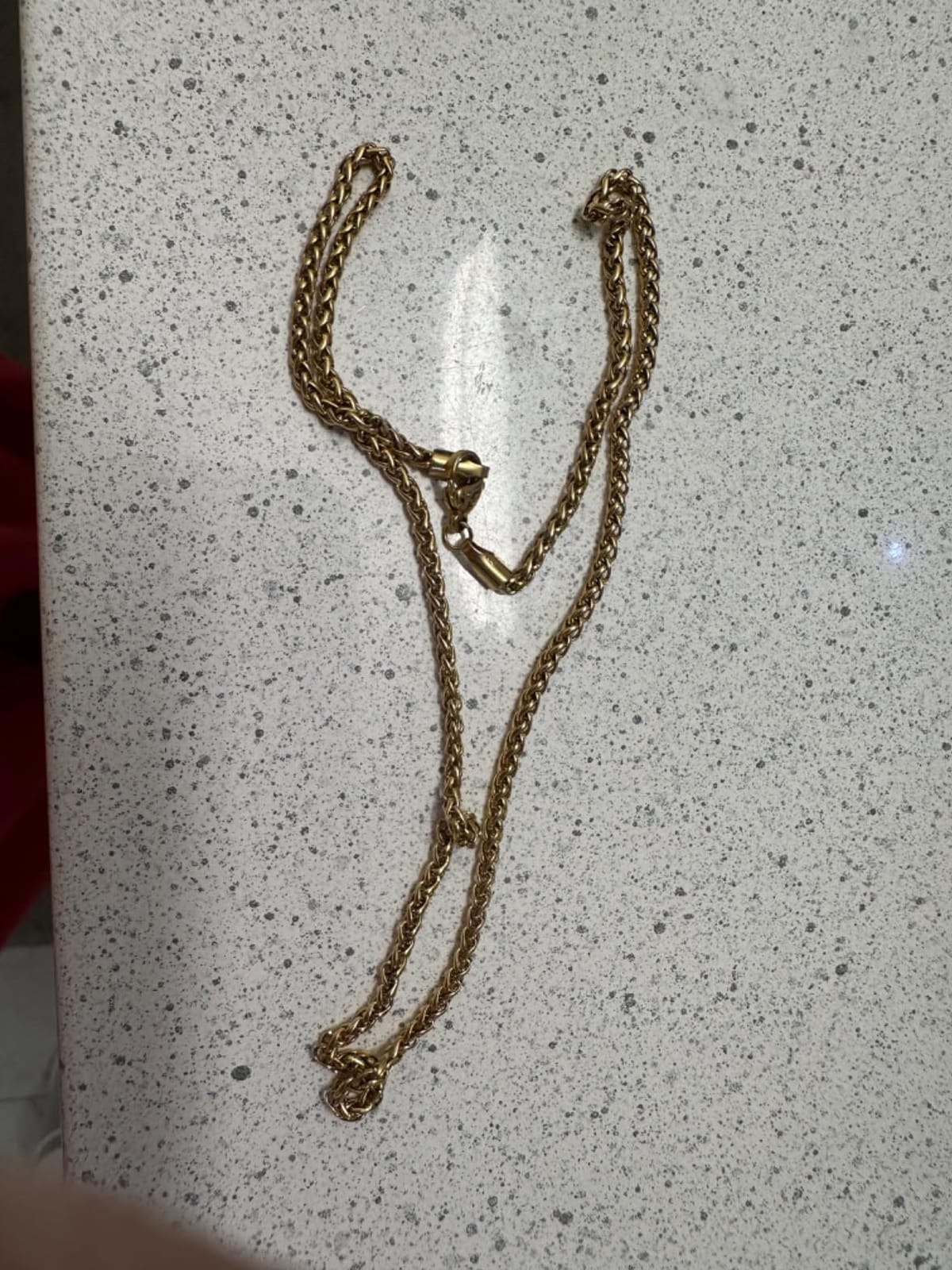 Fiusem 14K Gold Plated Wheat Chain Necklace for Men, 2/2.5/3/4/5mm Stainless Steel Necklace Chains for Men and Women 16-28 Inch customer photo 2