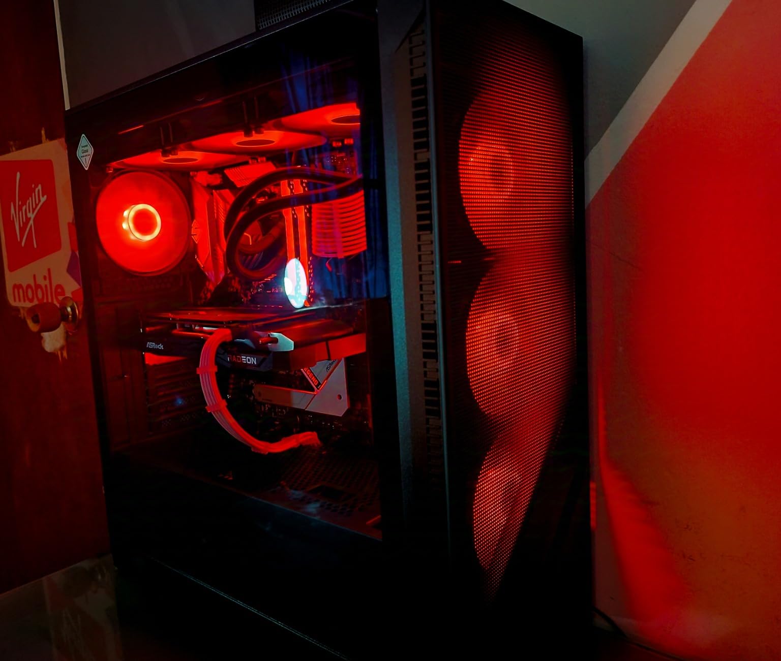 MSI MAG Forge 321R Airflow - Premium Mid-Tower Gaming PC Case - Tempered Glass Side Panel - ARGB 120mm Fans - Liquid Cooling Support up to 360mm Radiator - Vented Front Panel customer photo 1