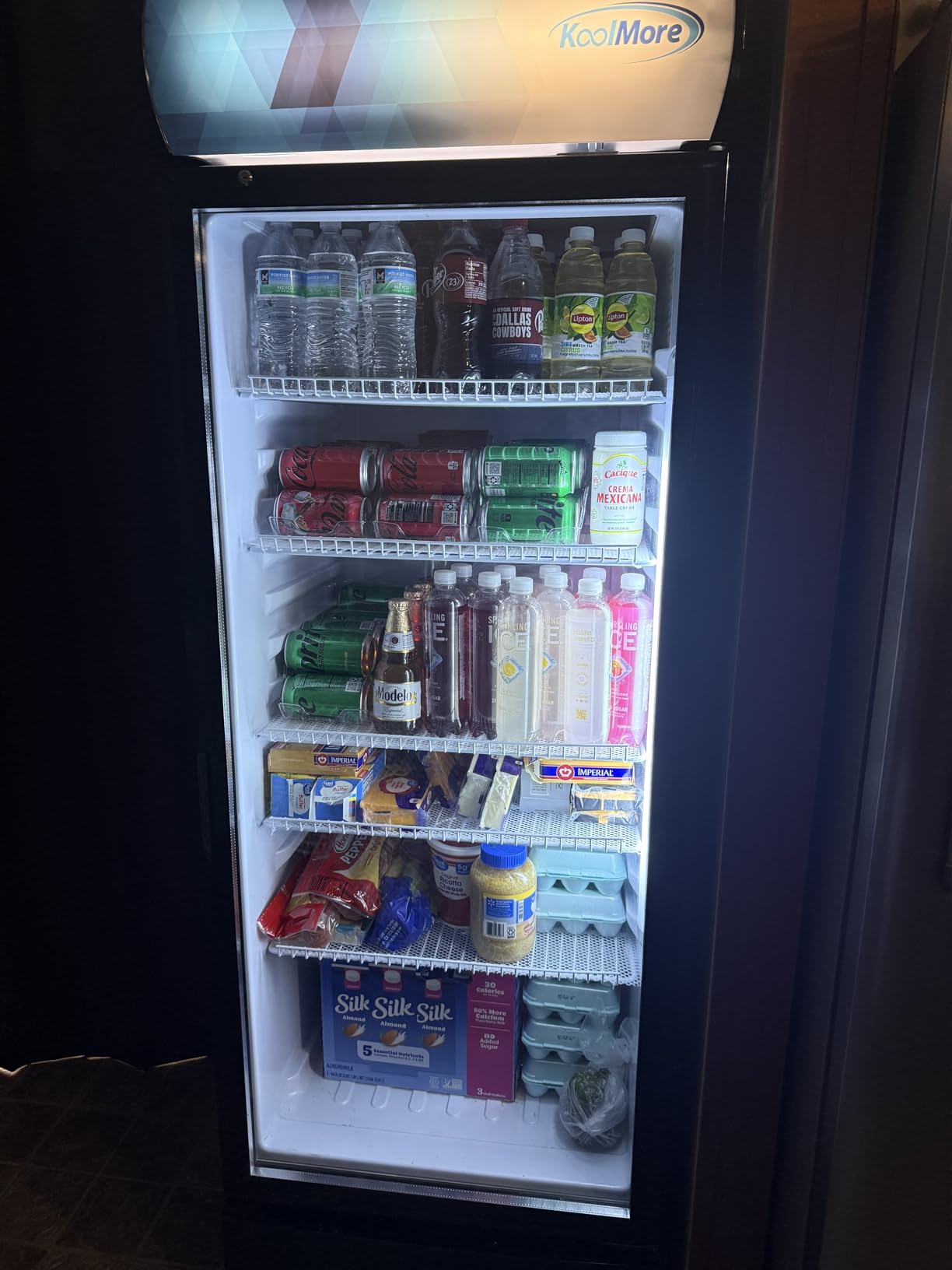 KoolMore 23 in. One Glass Door Commercial Display Merchandiser Refrigerator Cooler in Black, ETL Listed, 10 cu. ft. (KM-MDR-1GD-10C) customer photo 2
