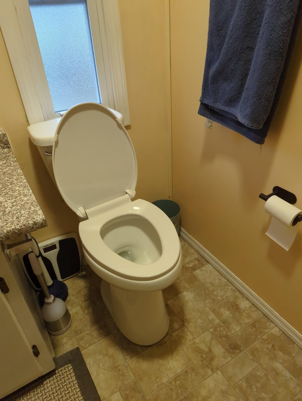 SUPERFLO 21 Inch High Toilet Elongated Extra Tall Toilets | with Comfort Height Toilet Seat & 1.28 GPF Single Flush, Suitable For Seniors & Tall Person customer photo 2