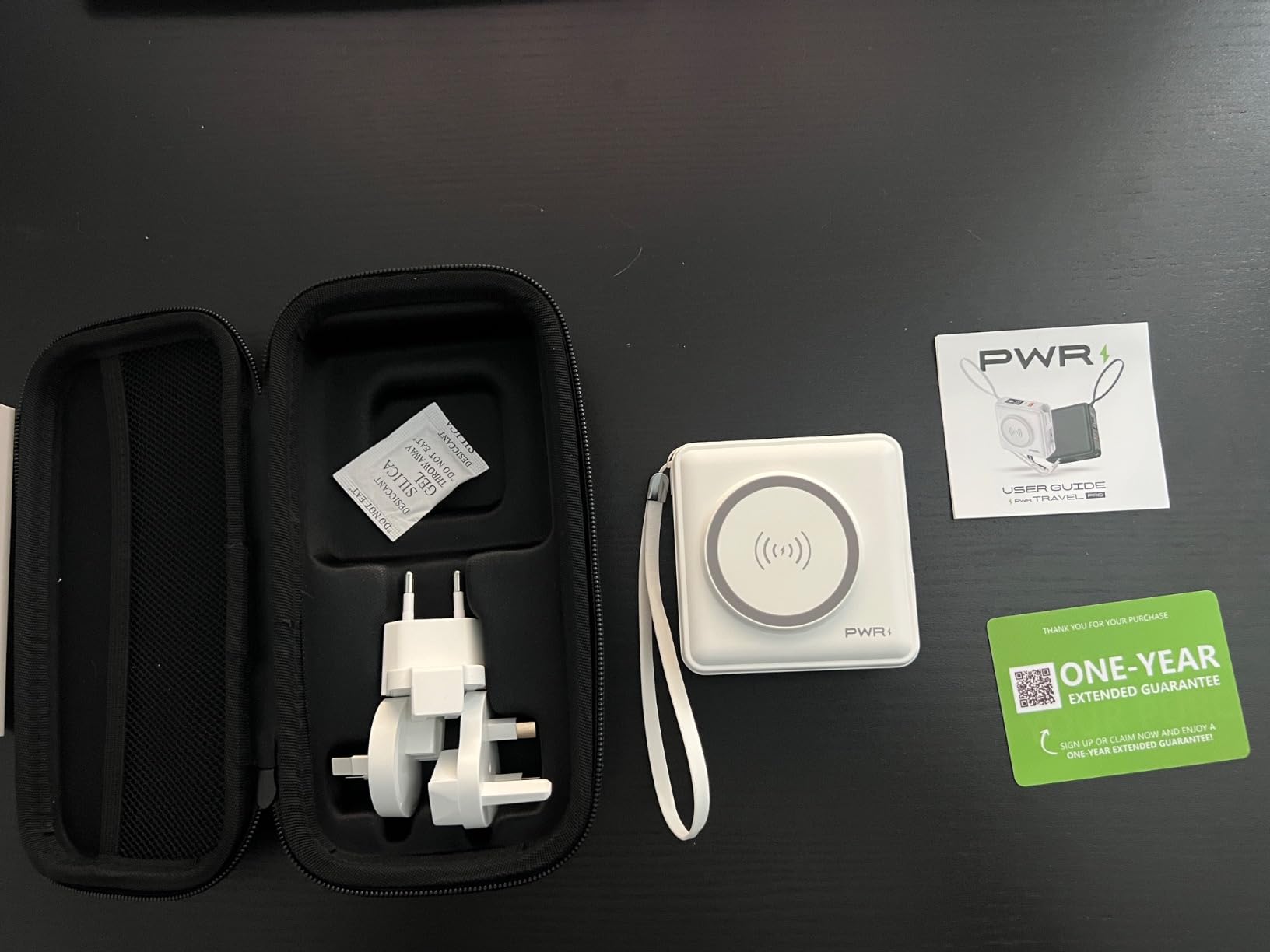 PWRMobile PWR Travel PRO 5-in-1 Power Bank with Case Included - 10,000mAh with Built-in Cables - 20W USB-C + 15W Wireless Charging - Compact Portable Charger for iPhone & Android - Black customer photo 2