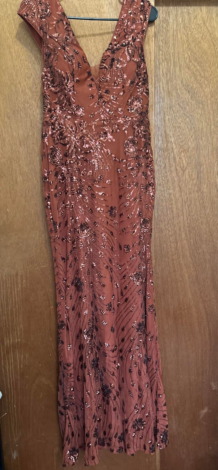 Womens Sequined Long Evening Gown Glamous Sleeveless V-Neck Mermaid Prom Dress for Wedding Party Club Occasions customer photo 2