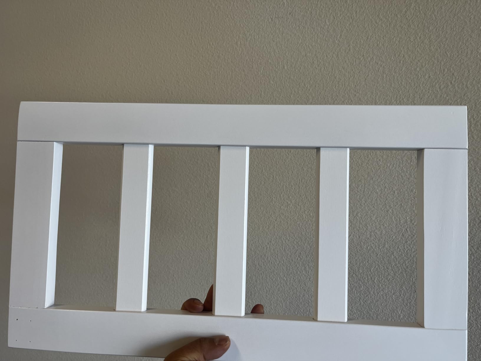 Giantex Twin Floor Bed for Kids, Wood Montessori Bed with Safety Guardrails, Floor Bed Frame for Kids, Boys, Girls, No Box Spring Needed, White customer photo 1