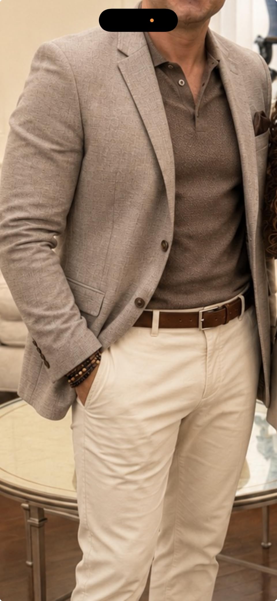 COOFANDY Mens Casual Blazer Knit Sport Coat Lightweight Two Button Suit Jacket customer photo 1