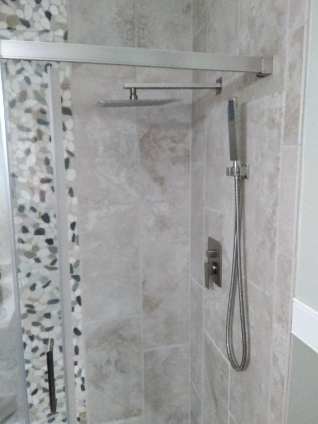Esnbia Thermostatic Black Shower System, All Metal Shower Faucet Set with 10 Inches Rain Shower Head, Rainfall Shower Heads with Handheld Spray Combo, Anti-Scald Shower Combo Set, Matte Black customer photo 1