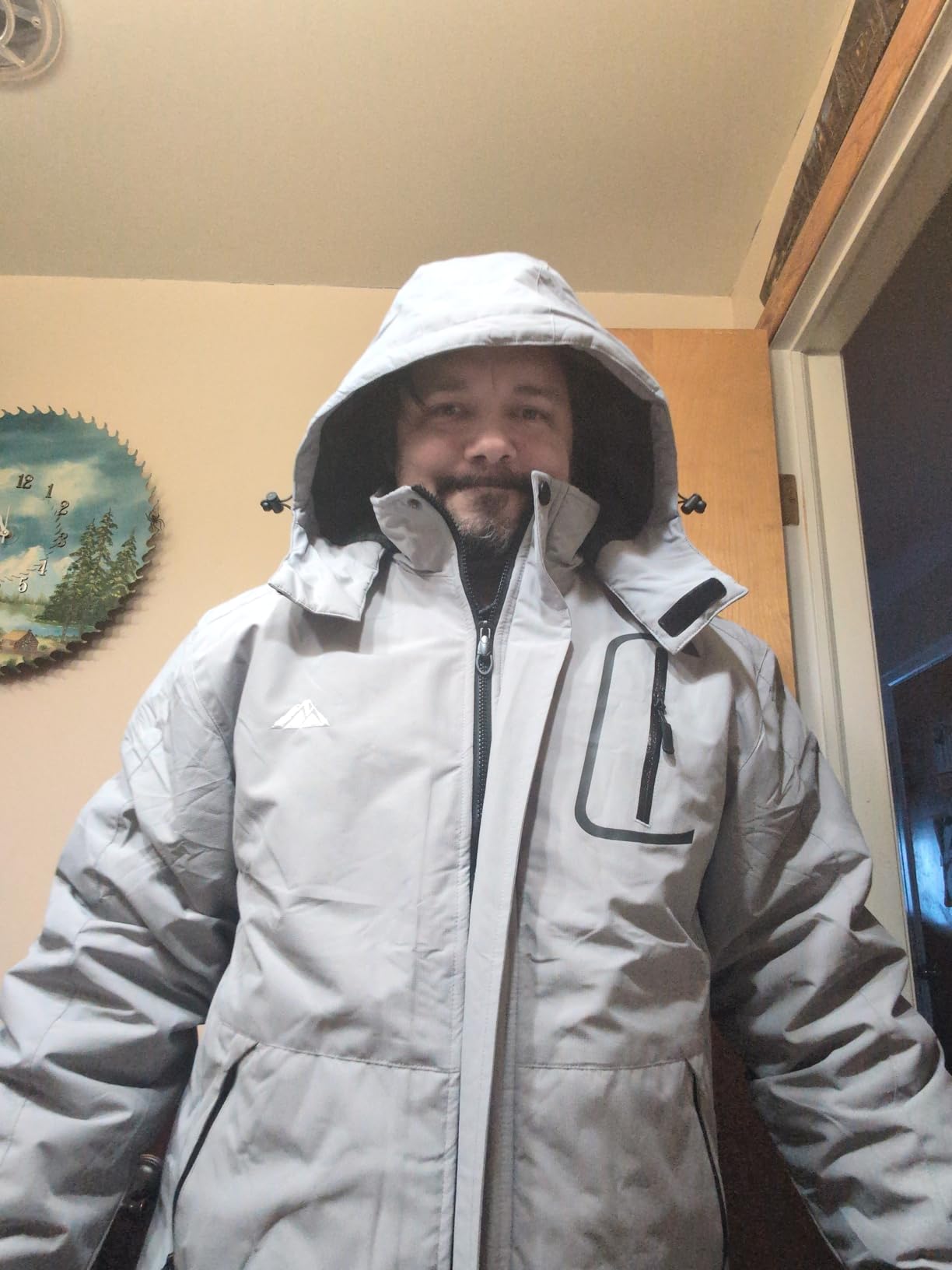 Men's Mountain Winter Coat | Warm Fleece Ski Snow Jacket Waterproof Raincoat with Hood customer photo 2