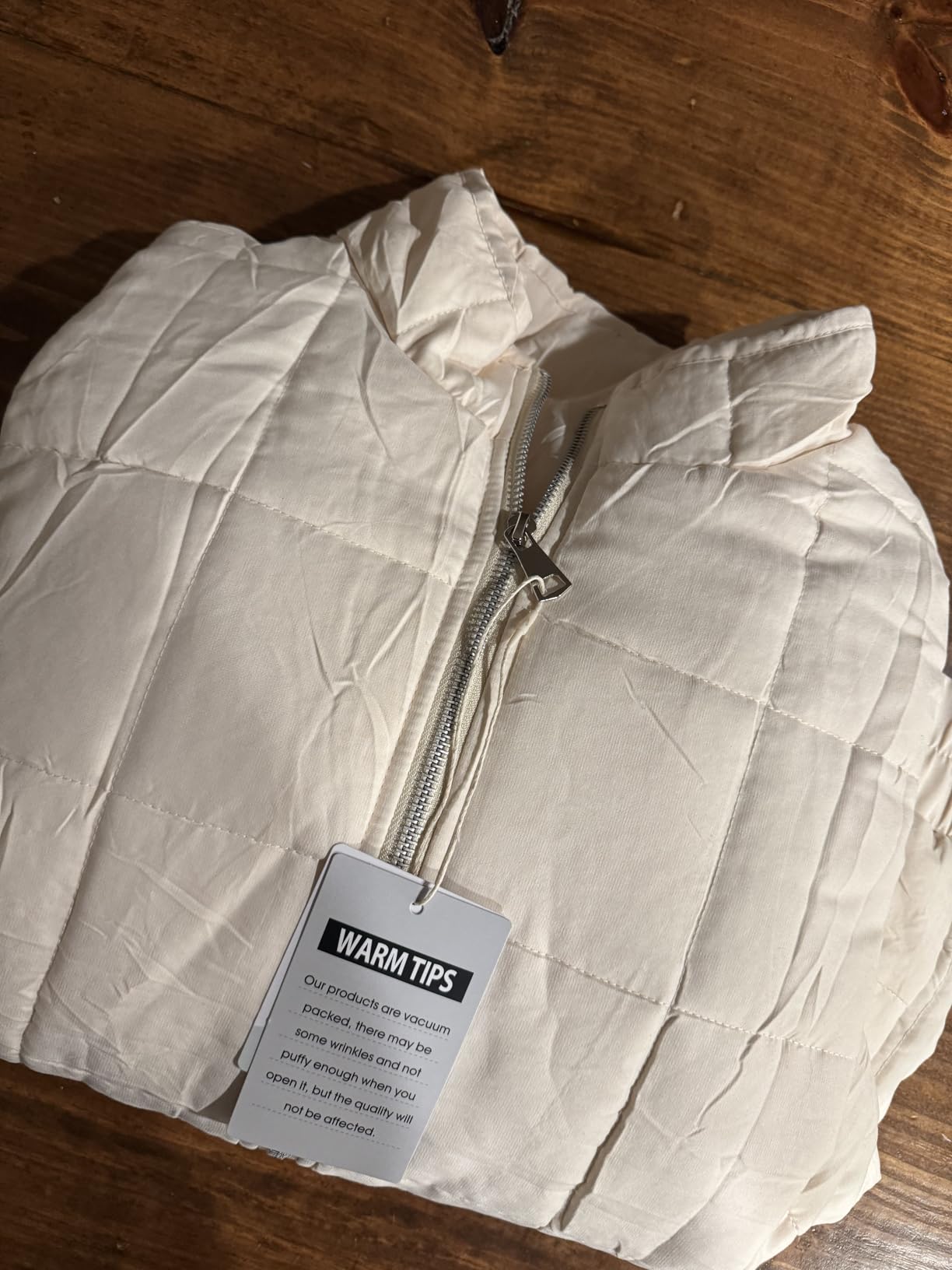 Dokotoo Women's Winter Casual Quilted Jackets Long Sleeve Button Down Puffer Jacket Padded Outerwear Coats customer photo 2