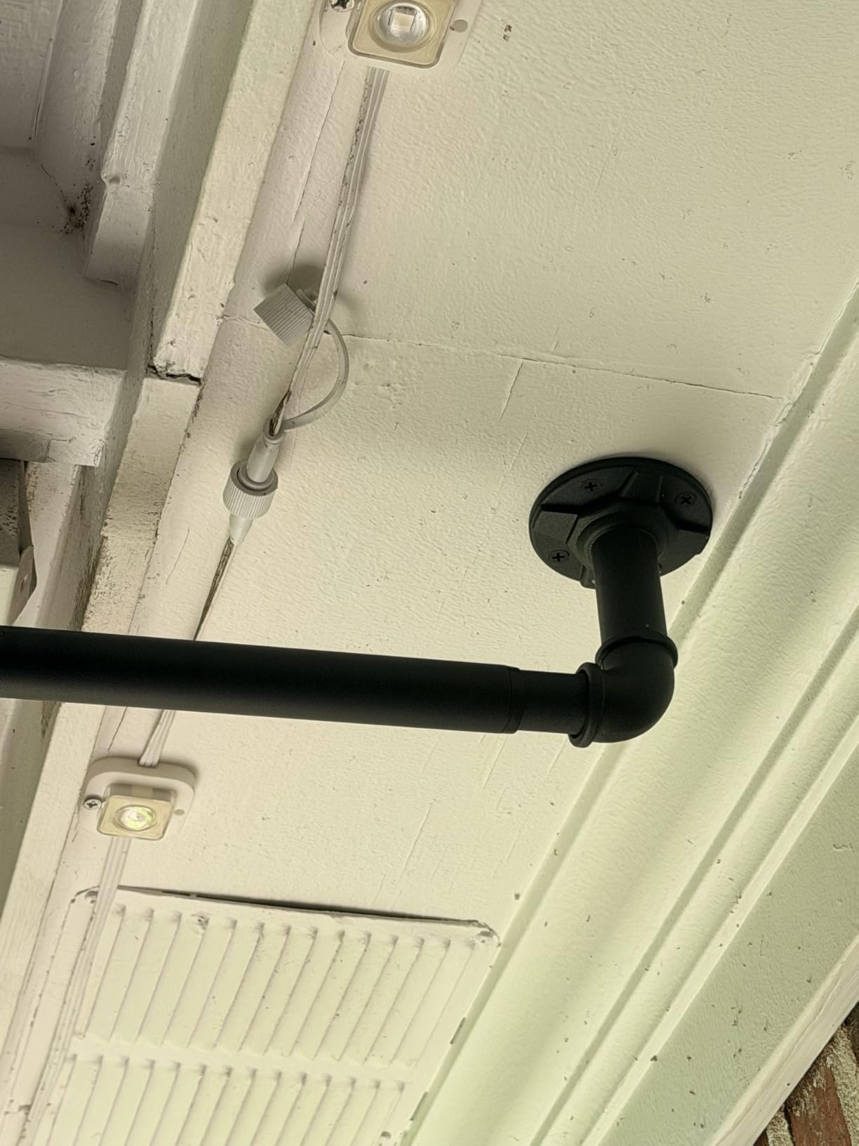 240-Inch Extra Long Blackout Curtain Rod - Heavy Duty Industrial Adjustable Drapery Rod for Indoor/Outdoor Use - 1-Inch Diameter Room Darkening Window Treatment, Room Divider customer photo 2