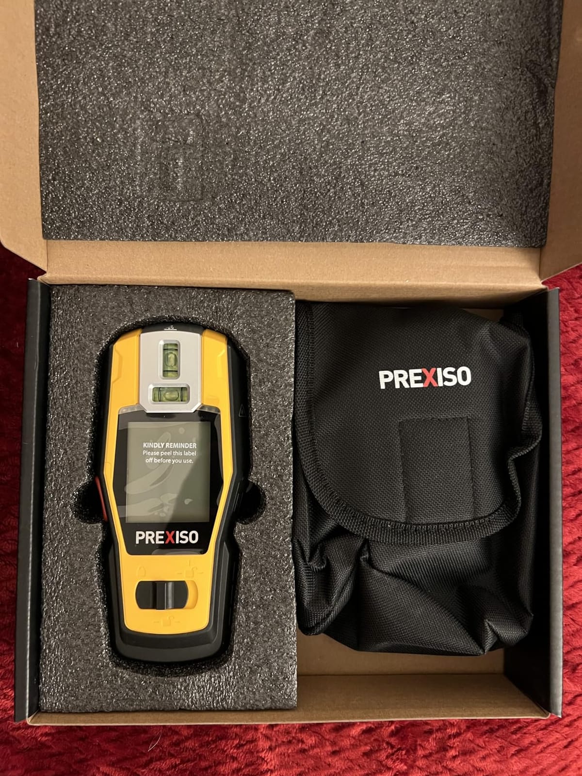 PREXISO 2-in-1 Stud Finder with Laser Level, Rechargeable Cross Line Laser | Multi Surface Lazer Leveler Wall Stud Scanners Tool for Hanging Frame & Picture, Wood Ac Wire Metal Stud Joist Pipe Detection customer photo 2