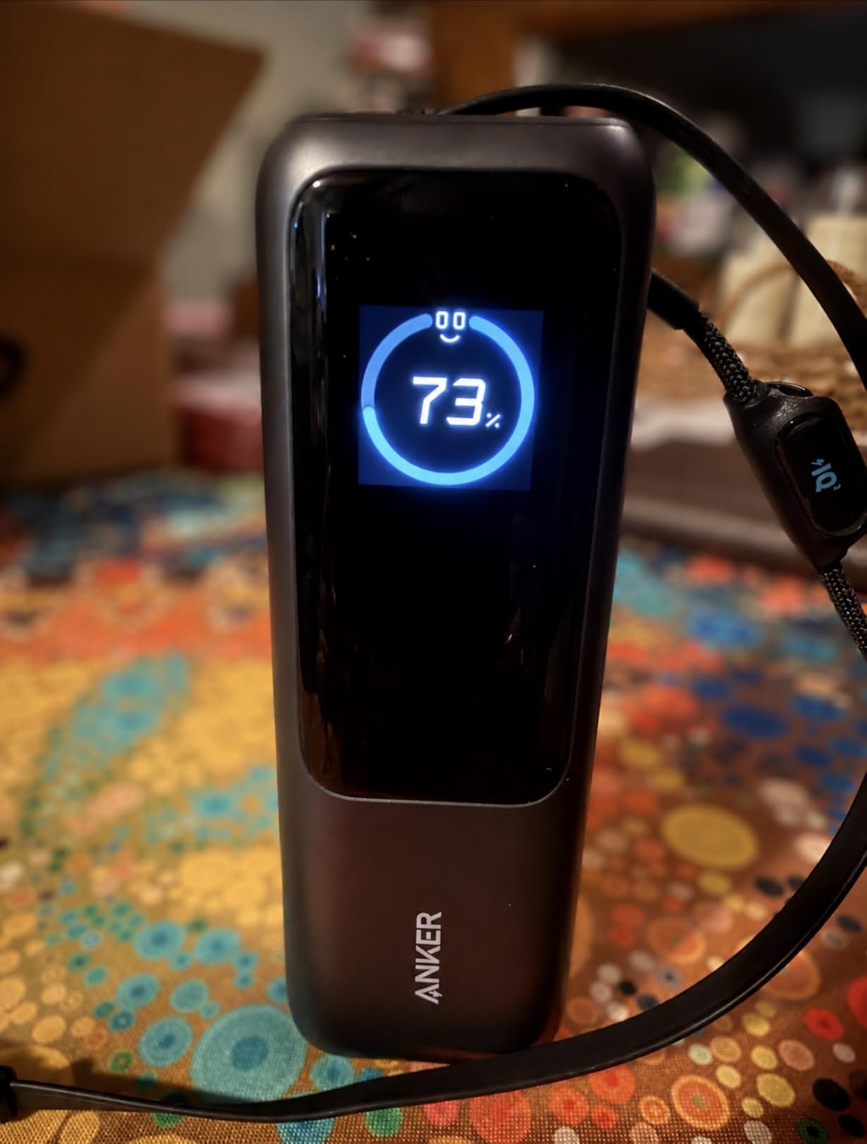 Anker Laptop Power Bank, 25,000mAh Travel Essential with 165W Total Output | 3 USB-C Ports with 100W Max Each, Built-In Retractable Cables, Flight-Ready, for iPhone 17 Series, MacBook, and More customer photo 2