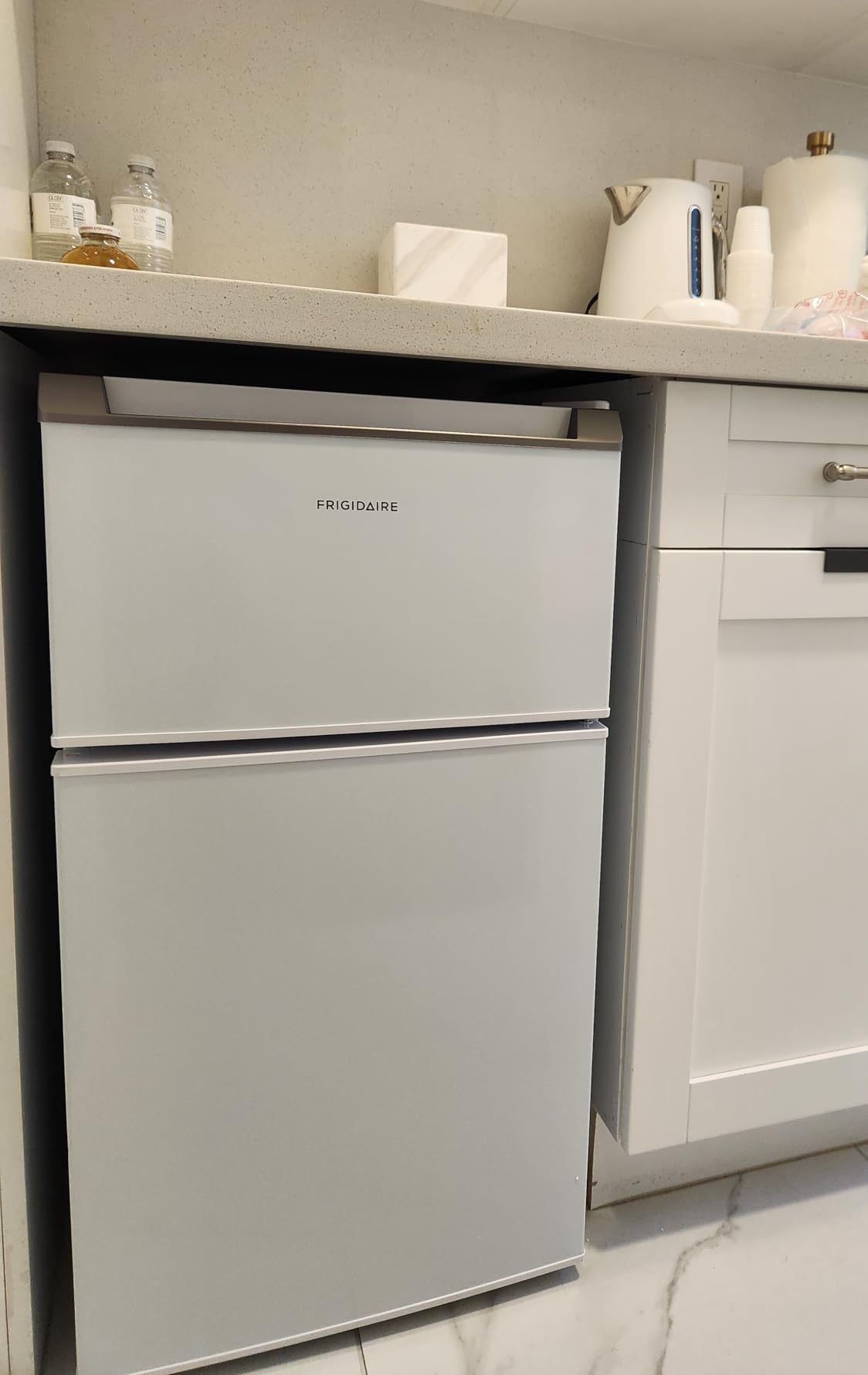 Frigidaire Compact Refrigerator with Top Freezer - 2 Door Fridge with 3.2 Cu Ft, Contemporary Series, Blue customer photo 1