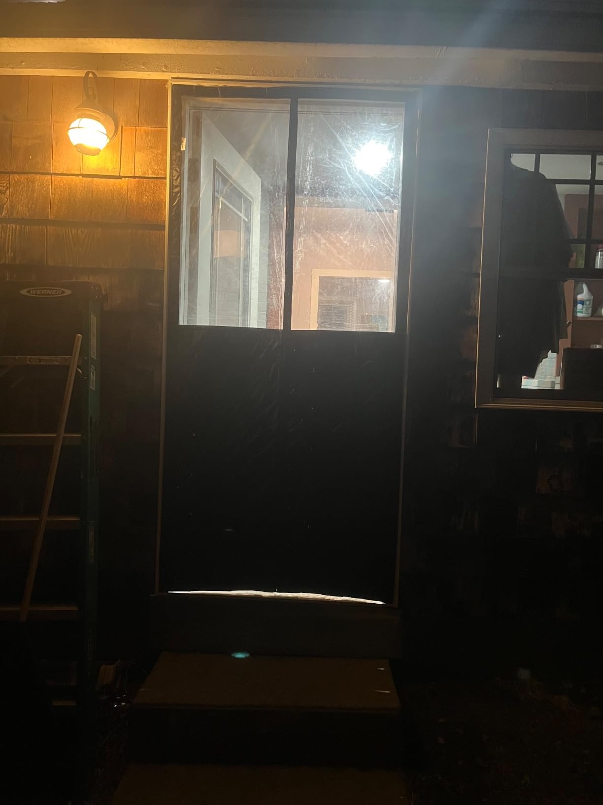 Thermal Insulated Garage Door Curtain with Clear Window, 16ft x 7ft Winter Door Cover for 2 Car Garage customer photo 1