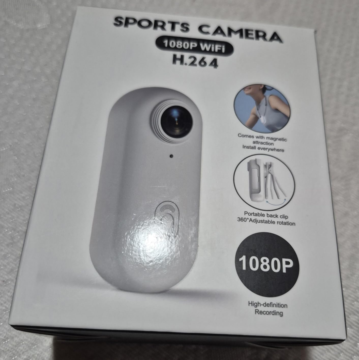 Meoilkolnm Mini Wearable Body Worn Action Camera, FHD 1080P, Thumb Size, Hands Free Recording customer photo 1