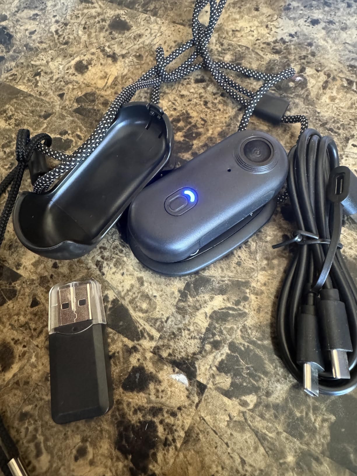 Meoilkolnm Mini Wearable Body Worn Action Camera, FHD 1080P, Thumb Size, Hands Free Recording customer photo 2
