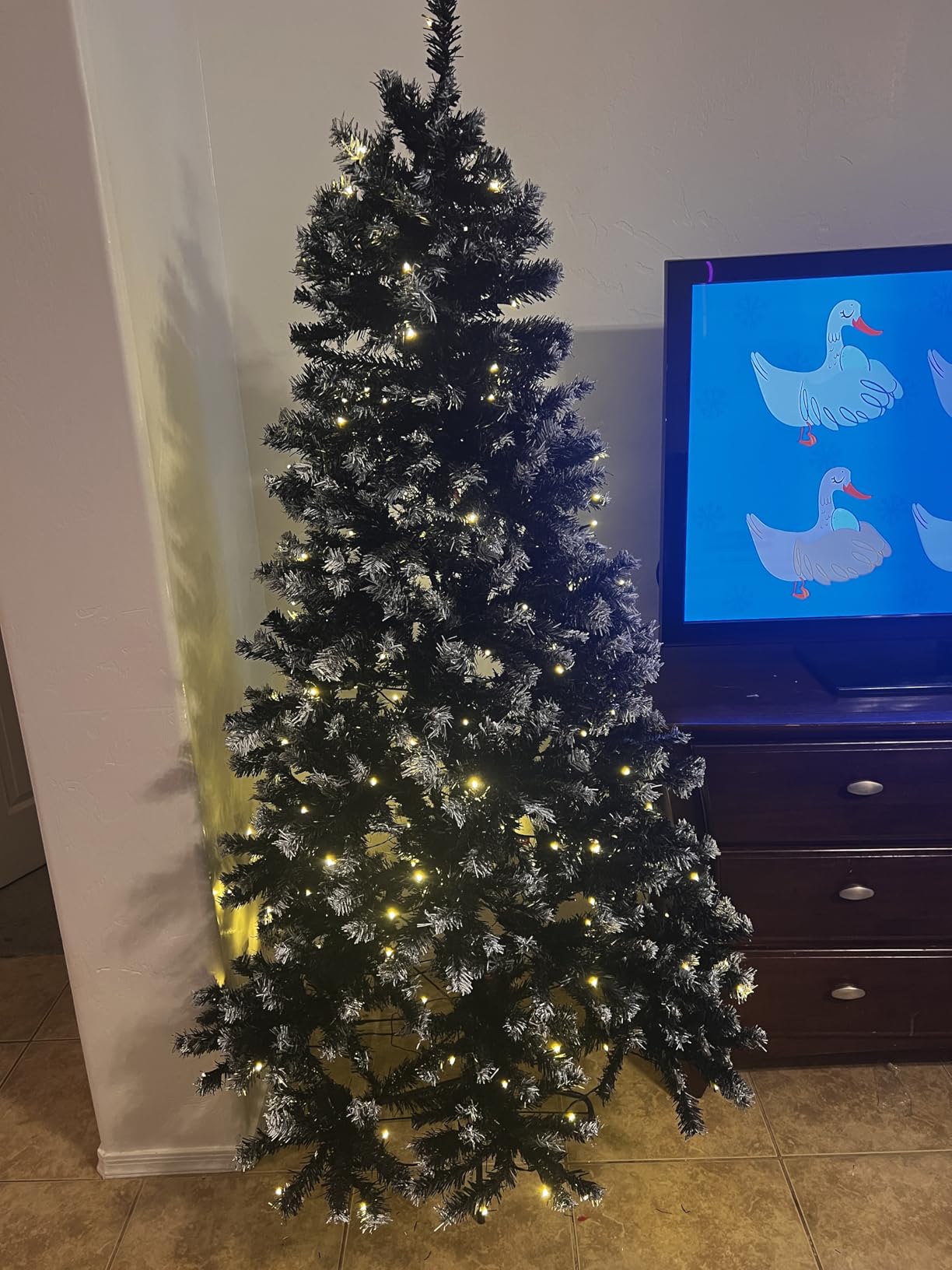 Best Choice Products Prelit Artificial Christmas Tree, 9ft Premium Lighted Realistic Spruce Holiday Decor w/Multicolor LED Lights, Easy Assembly customer photo 2