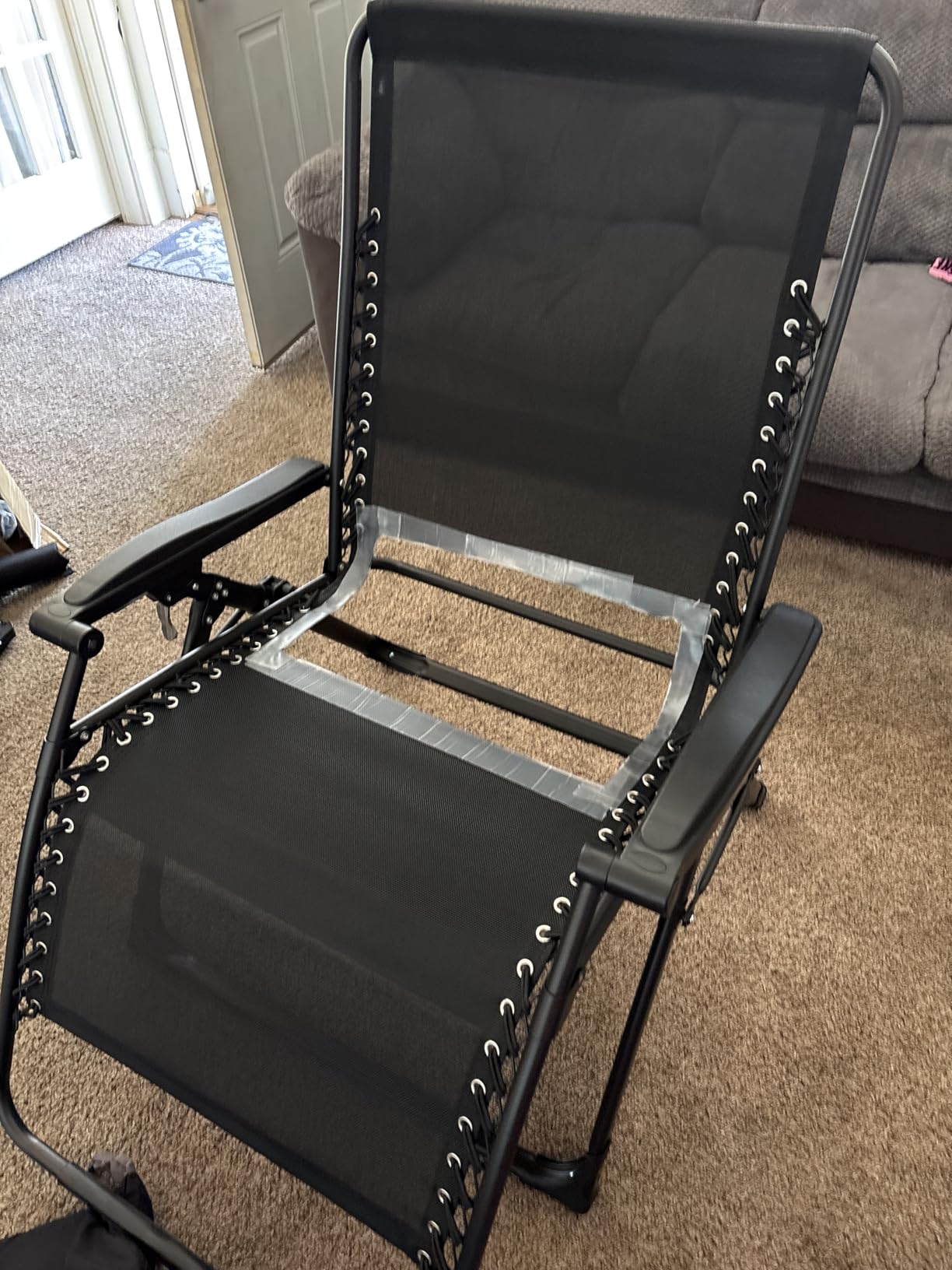 Suteck Oversized Zero Gravity Chair,500LBS 33In XXL Outdoor Recliner Chairs | w/Removable Cushion&Headrest, Camping Lounge Chair w/ Upgraded Lock&Footrest, Reclining Patio Chairs for Indoor Outdoor customer photo 1