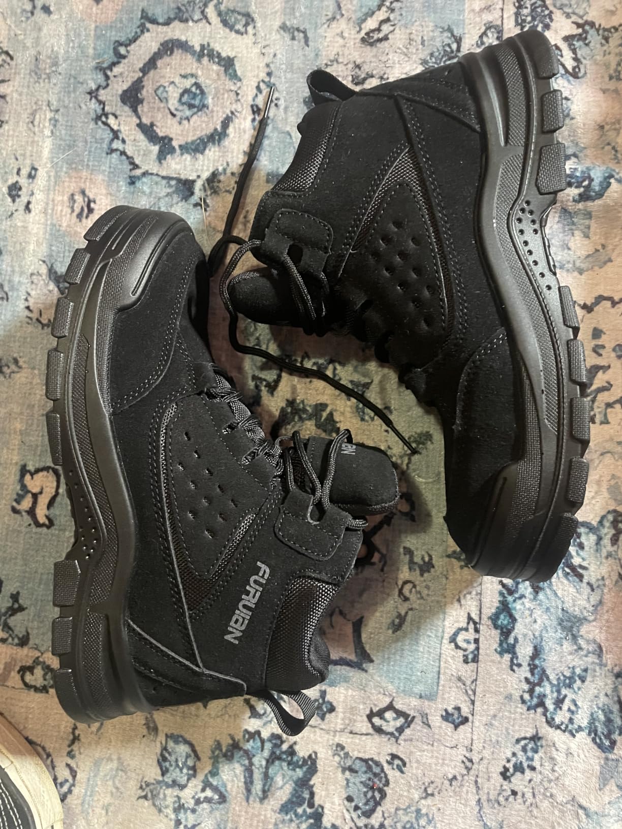 Furuian Steel Toe Boots for Men Women Lightweight Work Boots Pioneer Series - ASTM Certificated Safety Shoes, Non Slip Rubber Sole customer photo 1