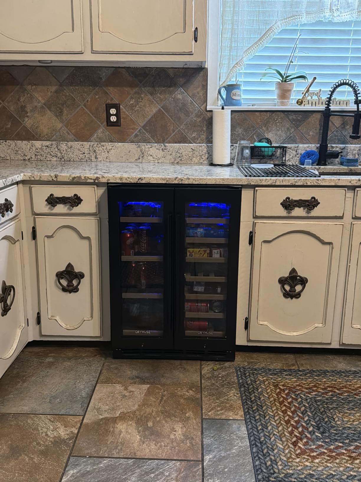 200 Bottle Upgrade Wine Cooler Refrigerator - 24 Inch Large Capacity Wine Fridge Built-In Freestanding, with Quiet Compressor, Professional Temperature Control & Wine Cellar - Black customer photo 1